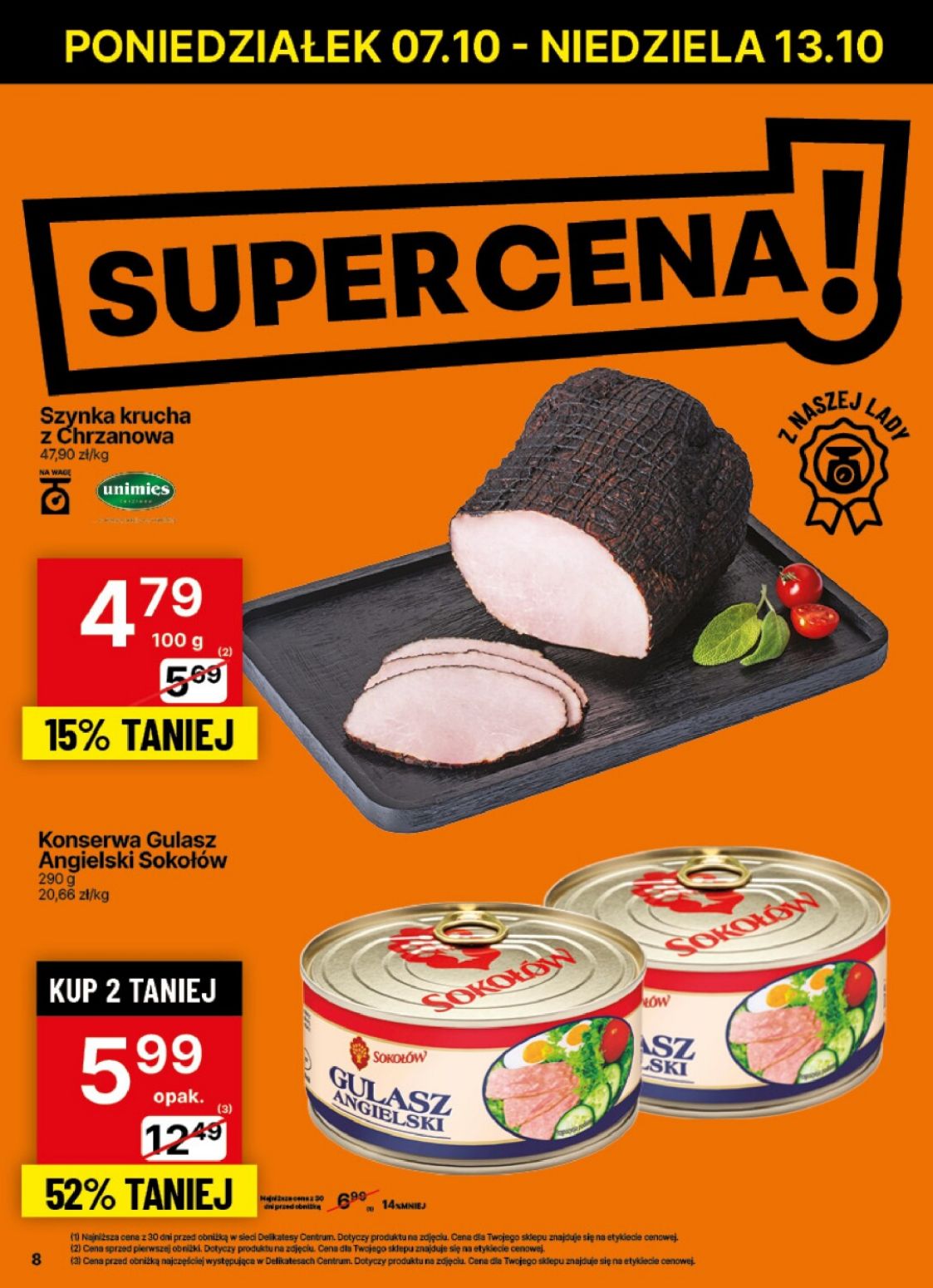 gazetka promocyjna Delikatesy Centrum Od poniedziałku - Strona 8