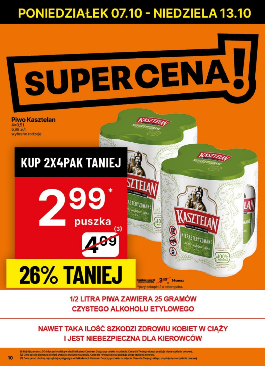 gazetka promocyjna Delikatesy Centrum Od poniedziałku - Strona 10