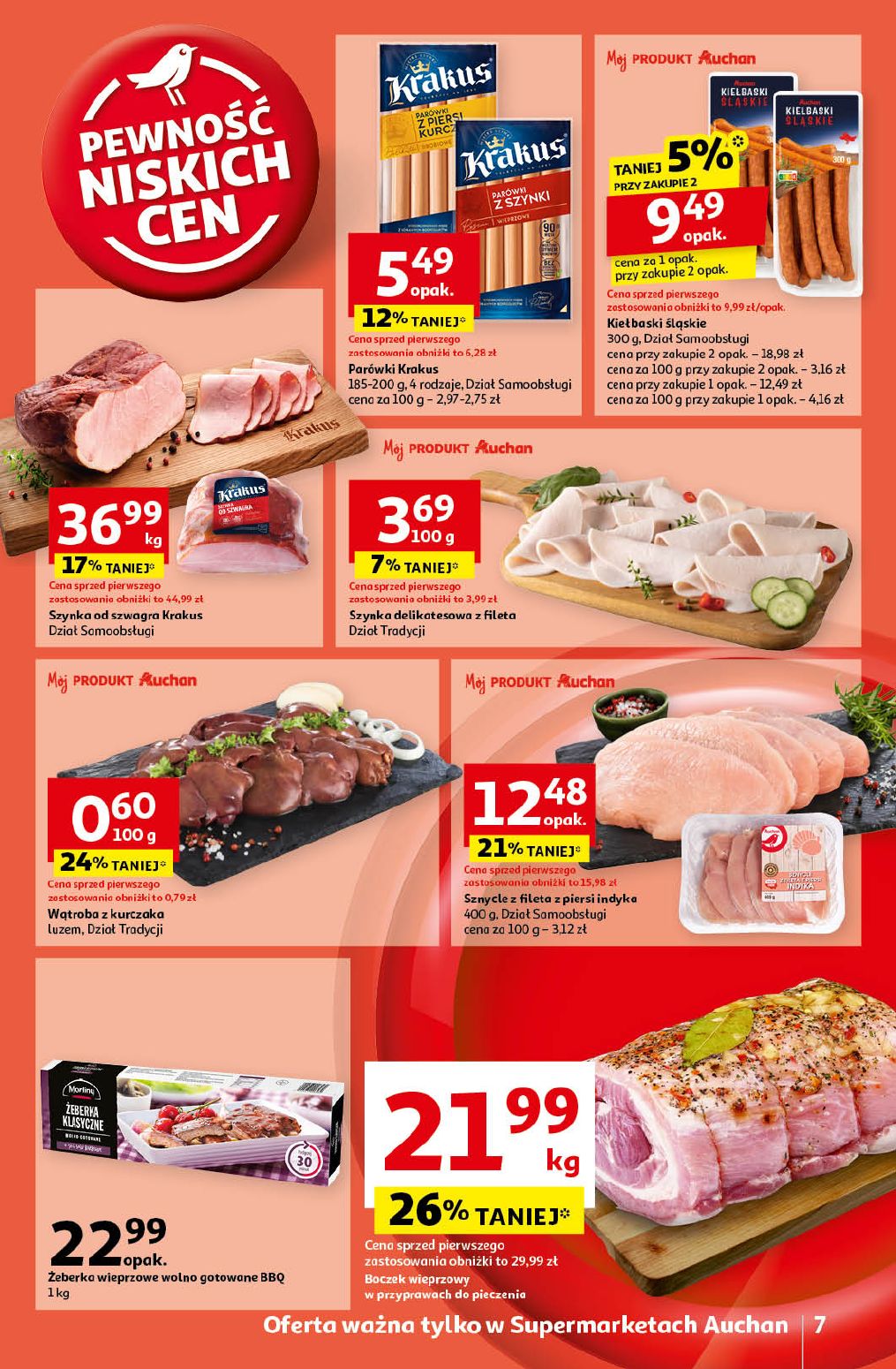 gazetka promocyjna Auchan Supermarket Pewność niskich cen - Strona 7