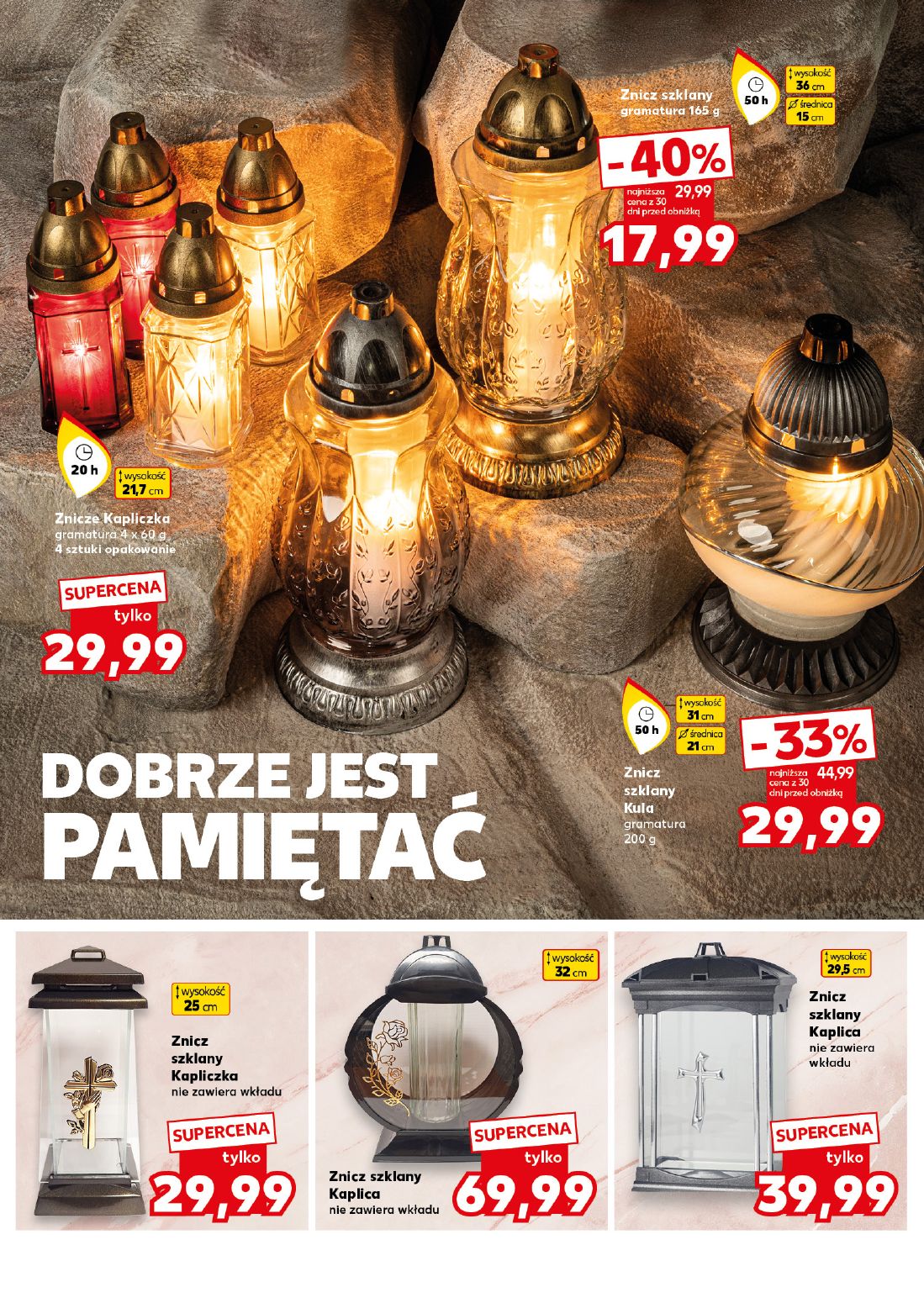 gazetka promocyjna Kaufland Znicze, wkłady, dekoracje - Strona 6