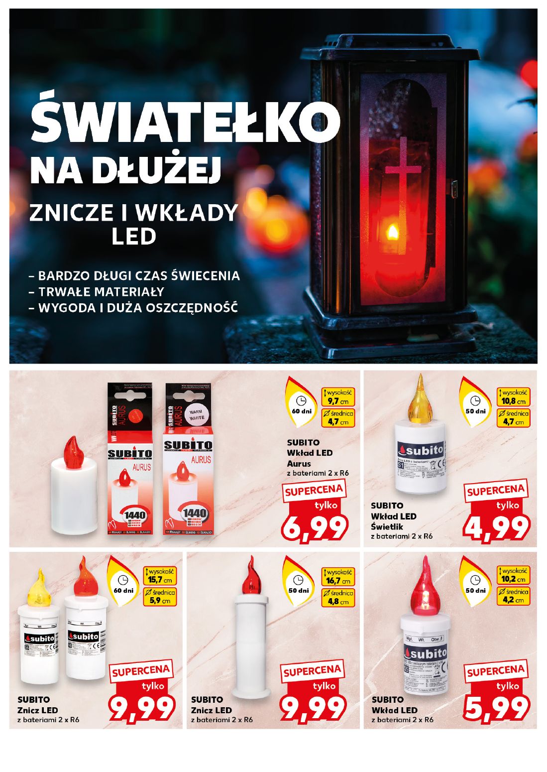 gazetka promocyjna Kaufland Znicze, wkłady, dekoracje - Strona 8