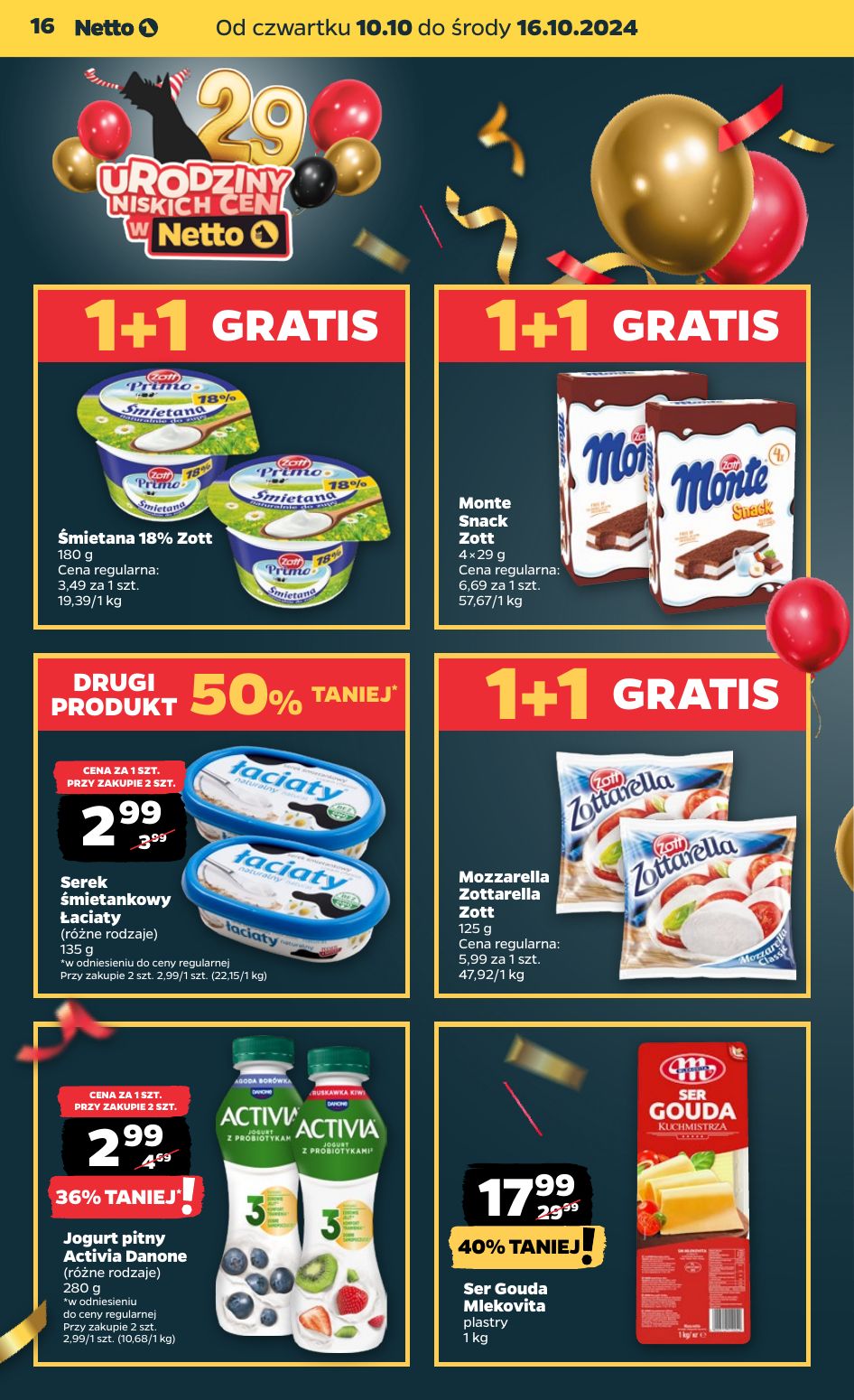 gazetka promocyjna NETTO Urodziny niskich cen w NETTO - Strona 16