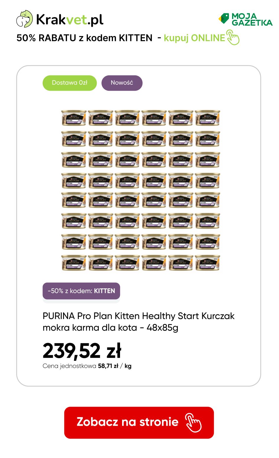 gazetka promocyjna Krakvet.pl Puszki dla kociąt -50% z kodem KITTEN! - Strona 3