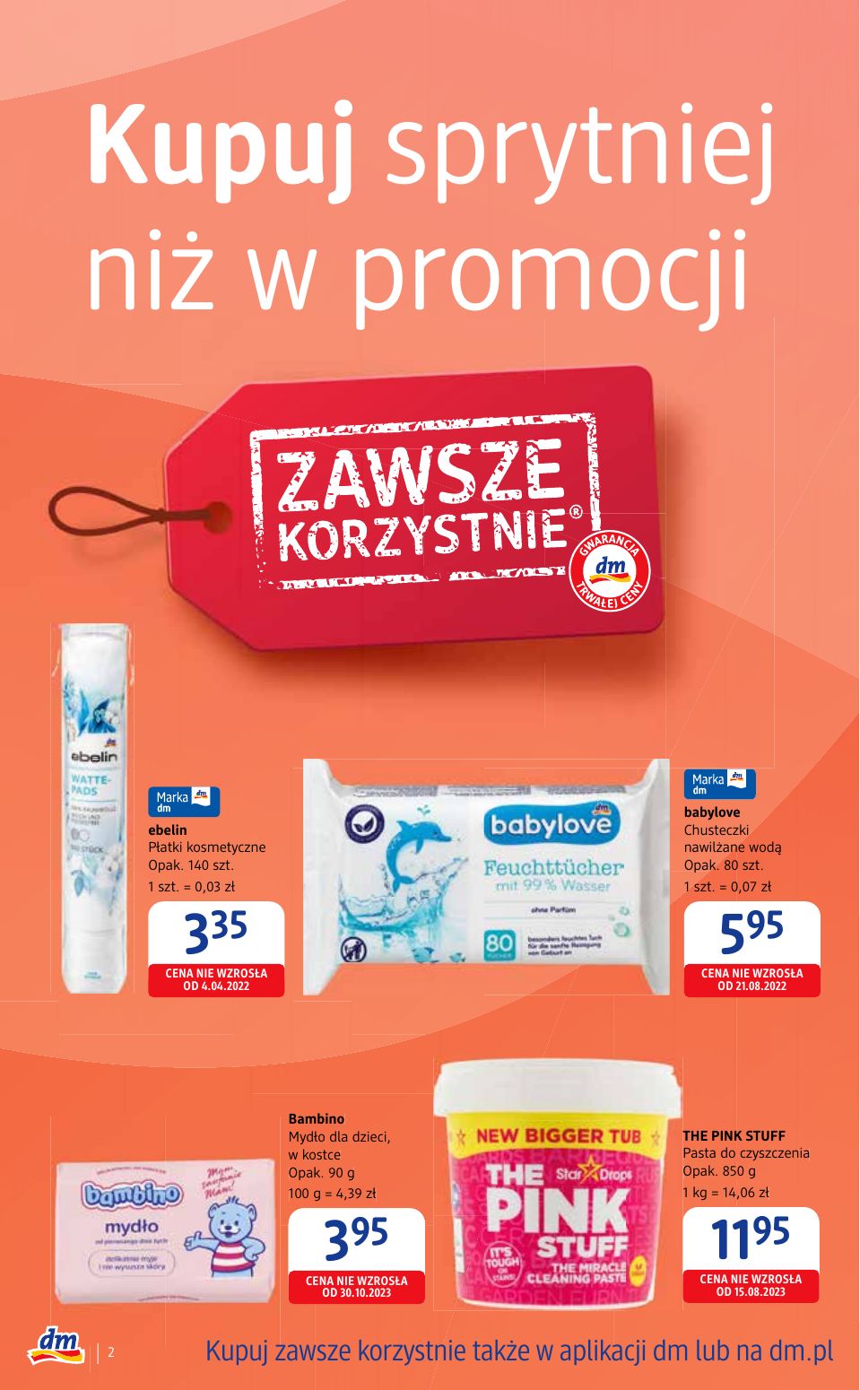 gazetka promocyjna Drogeria dm Kupuj sprytniej niż w promocji - Strona 2