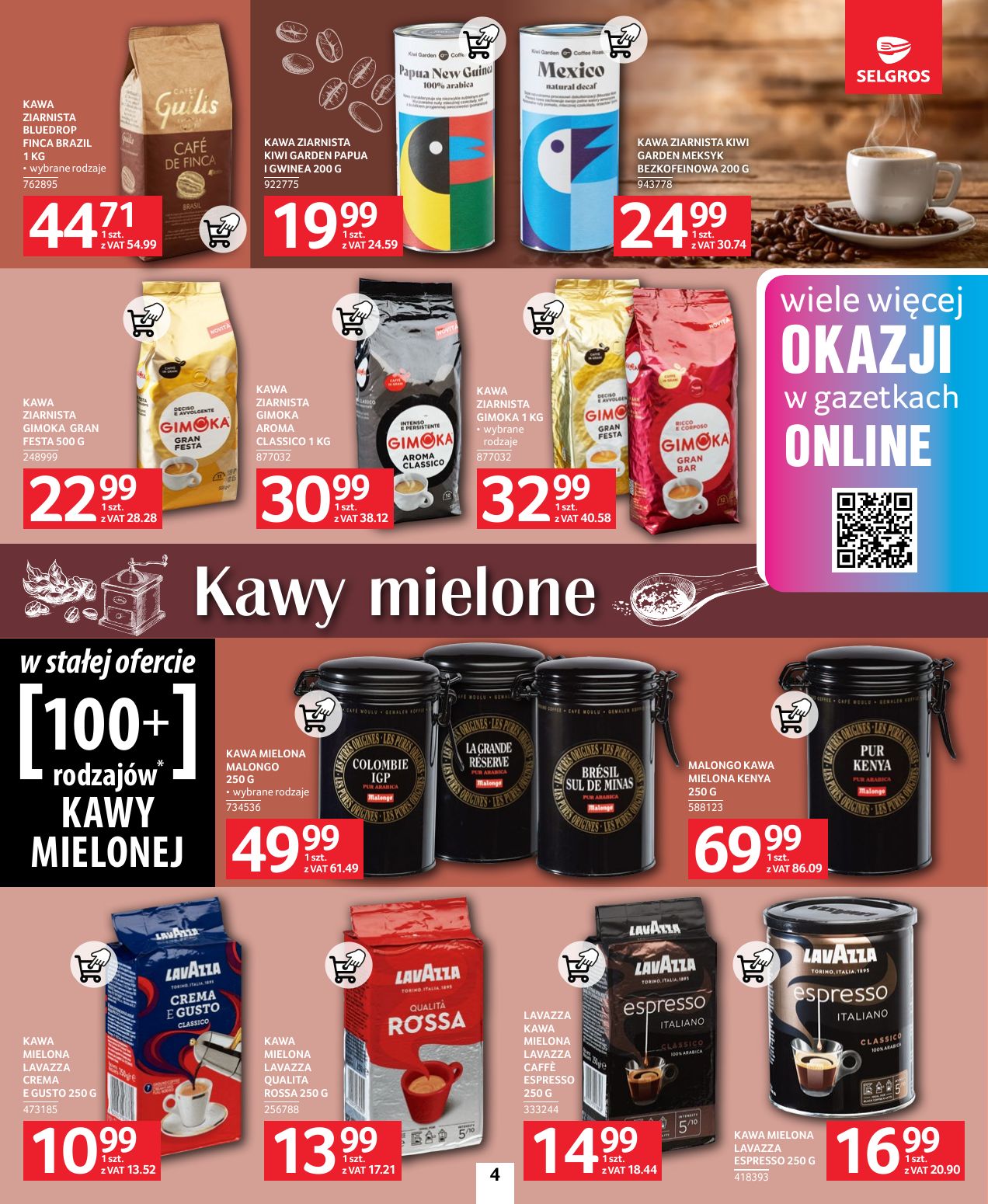 gazetka promocyjna SELGROS Katalog Kawa i Herbata - Strona 4