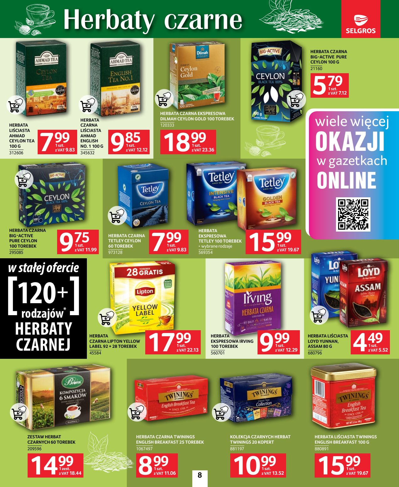 gazetka promocyjna SELGROS Katalog Kawa i Herbata - Strona 8