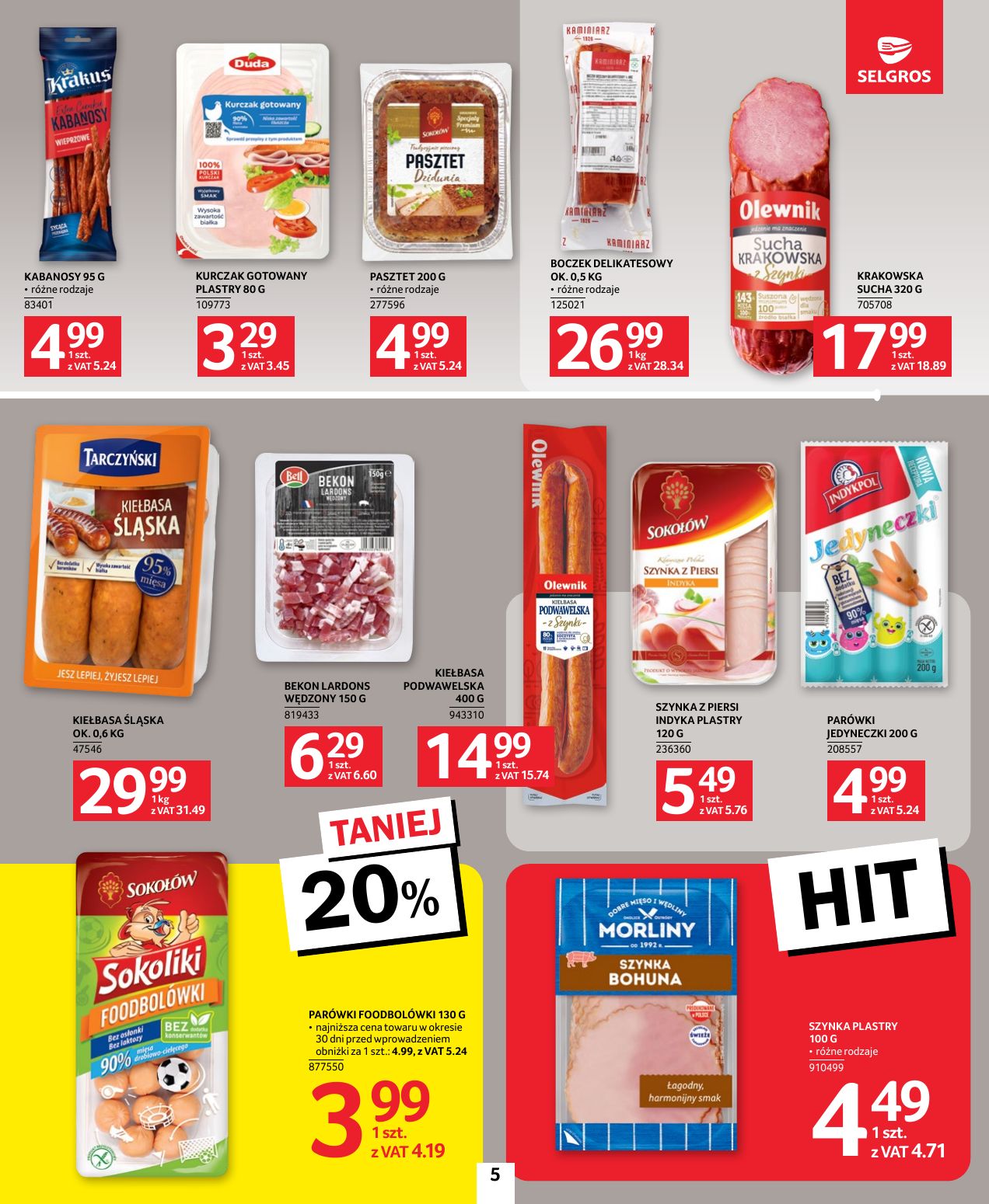 gazetka promocyjna SELGROS Oferta Spożywcza - Strona 5