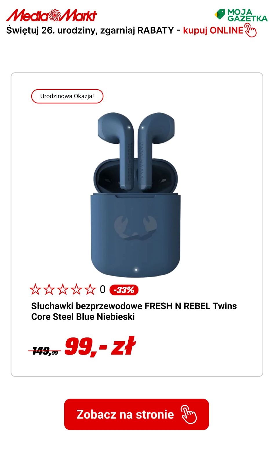 gazetka promocyjna Media Markt 26 lat Media Markt - 26% RABATU i więcej! Świętuj z nami i zgarnij obniżkę. - Strona 2