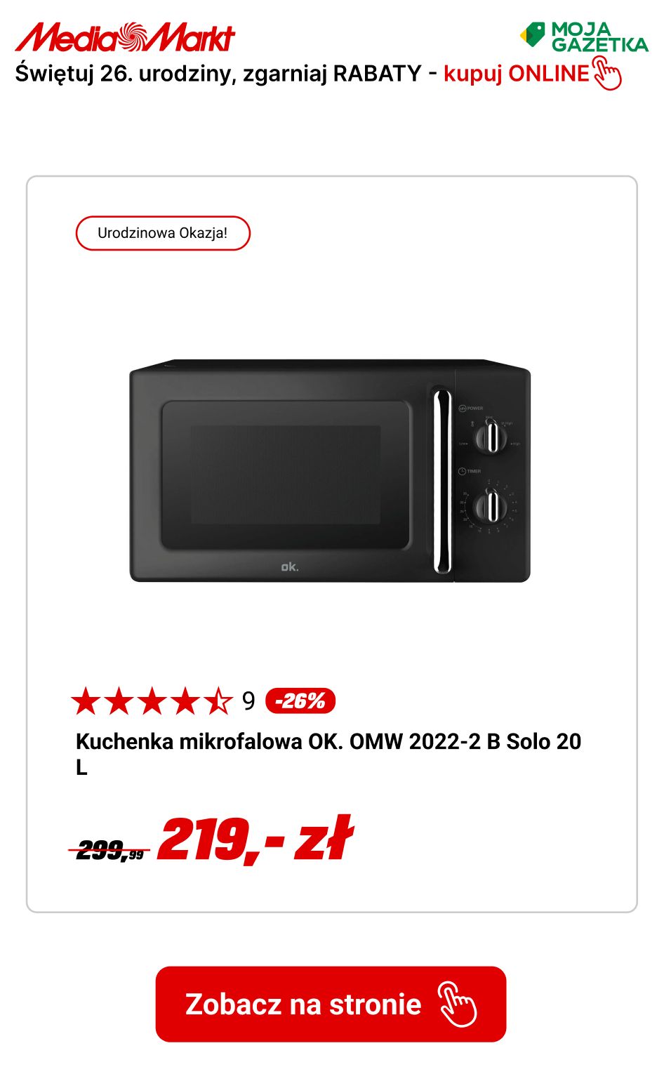 gazetka promocyjna Media Markt Urodzinowe OKAZJE CENOWE NA AGD! Rabaty od 26% - Strona 3