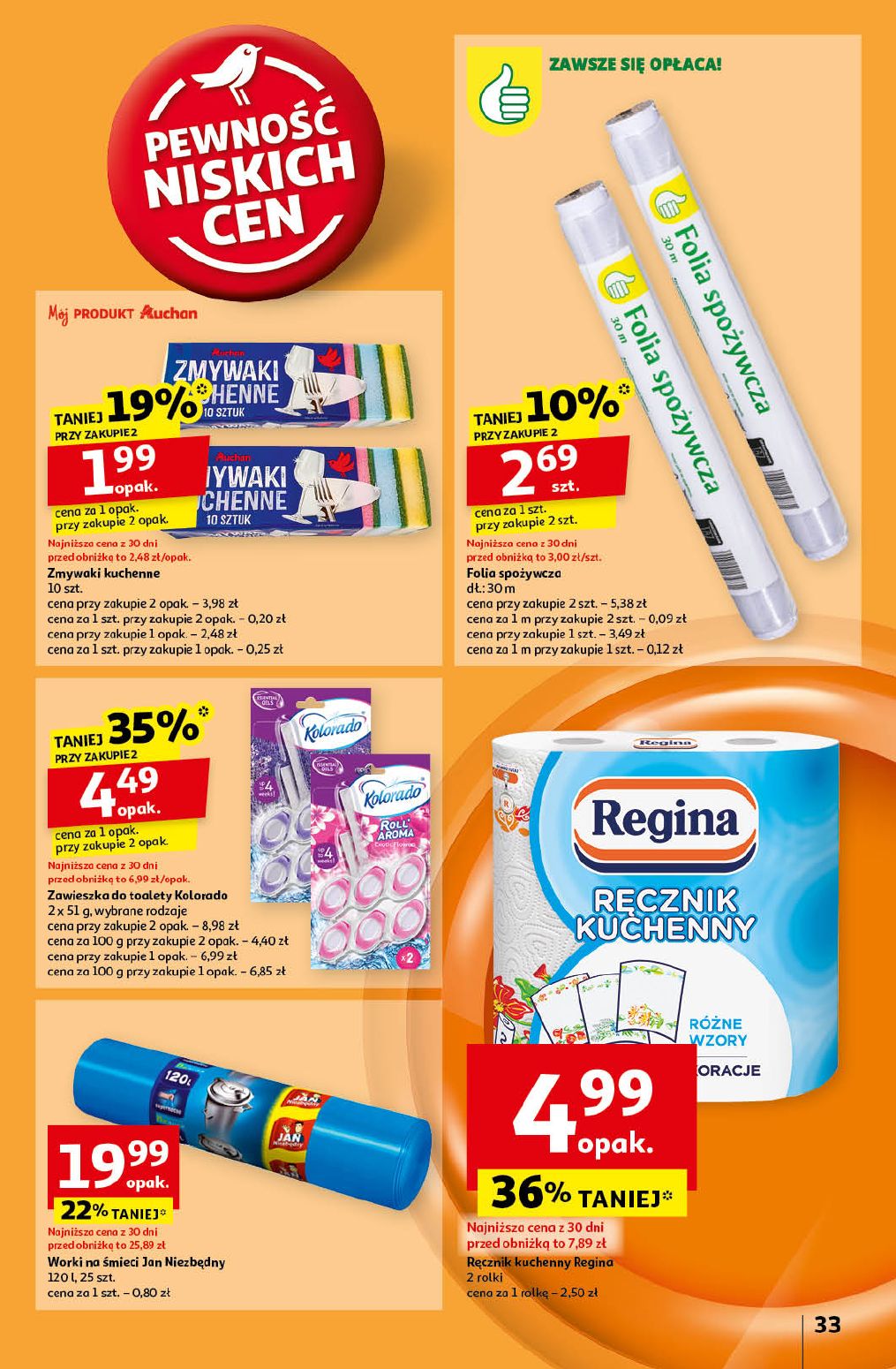 gazetka promocyjna Auchan Pewność niskich cen - Strona 33