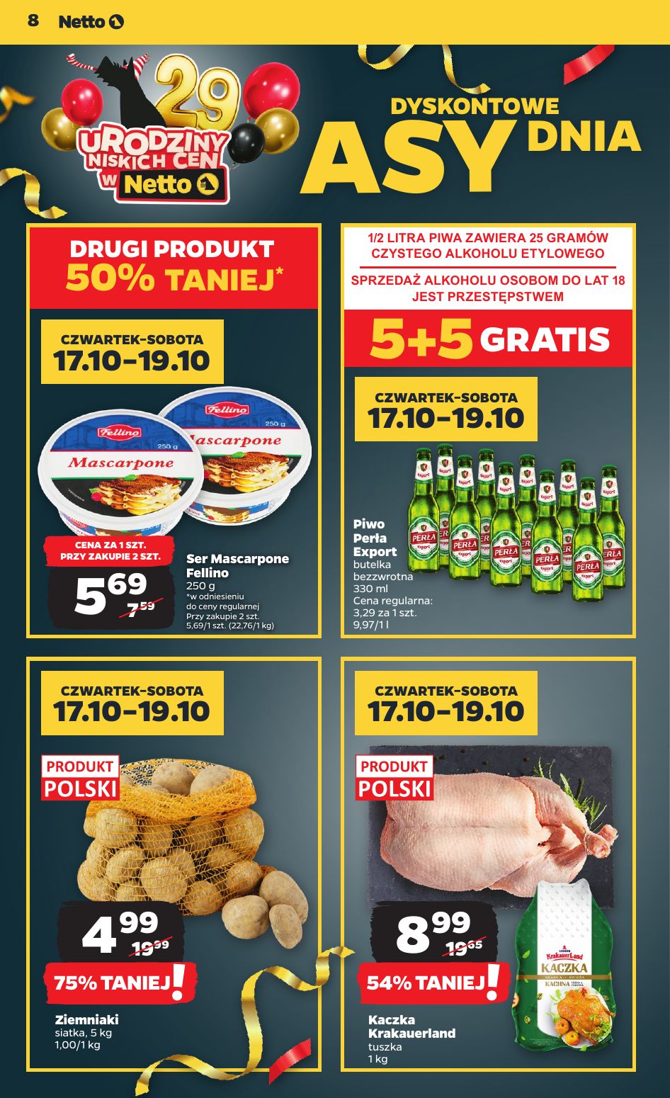 gazetka promocyjna NETTO 29 urodziny niskich cen - Strona 8