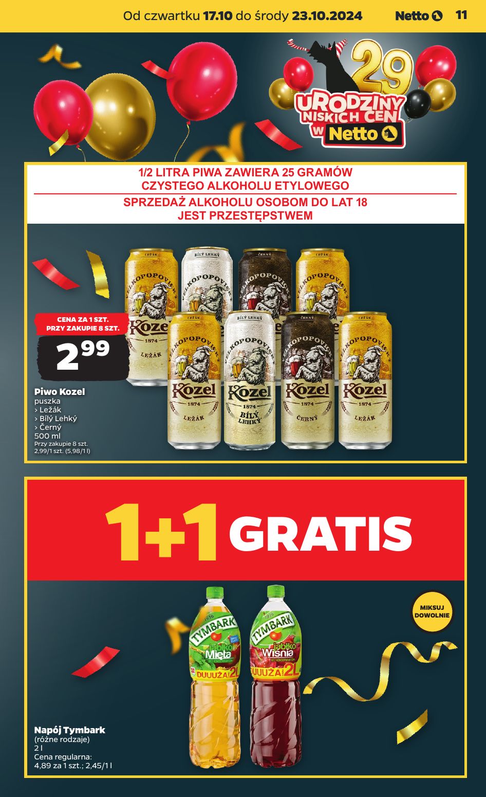 gazetka promocyjna NETTO 29 urodziny niskich cen - Strona 11