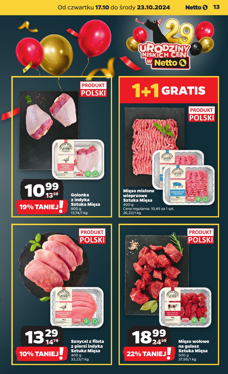 gazetka promocyjna NETTO 29 urodziny niskich cen - Strona 13