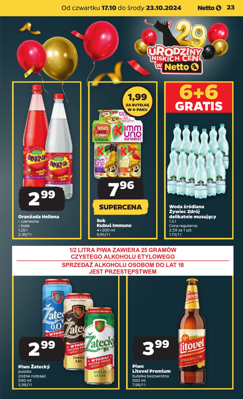 gazetka promocyjna NETTO 29 urodziny niskich cen - Strona 23