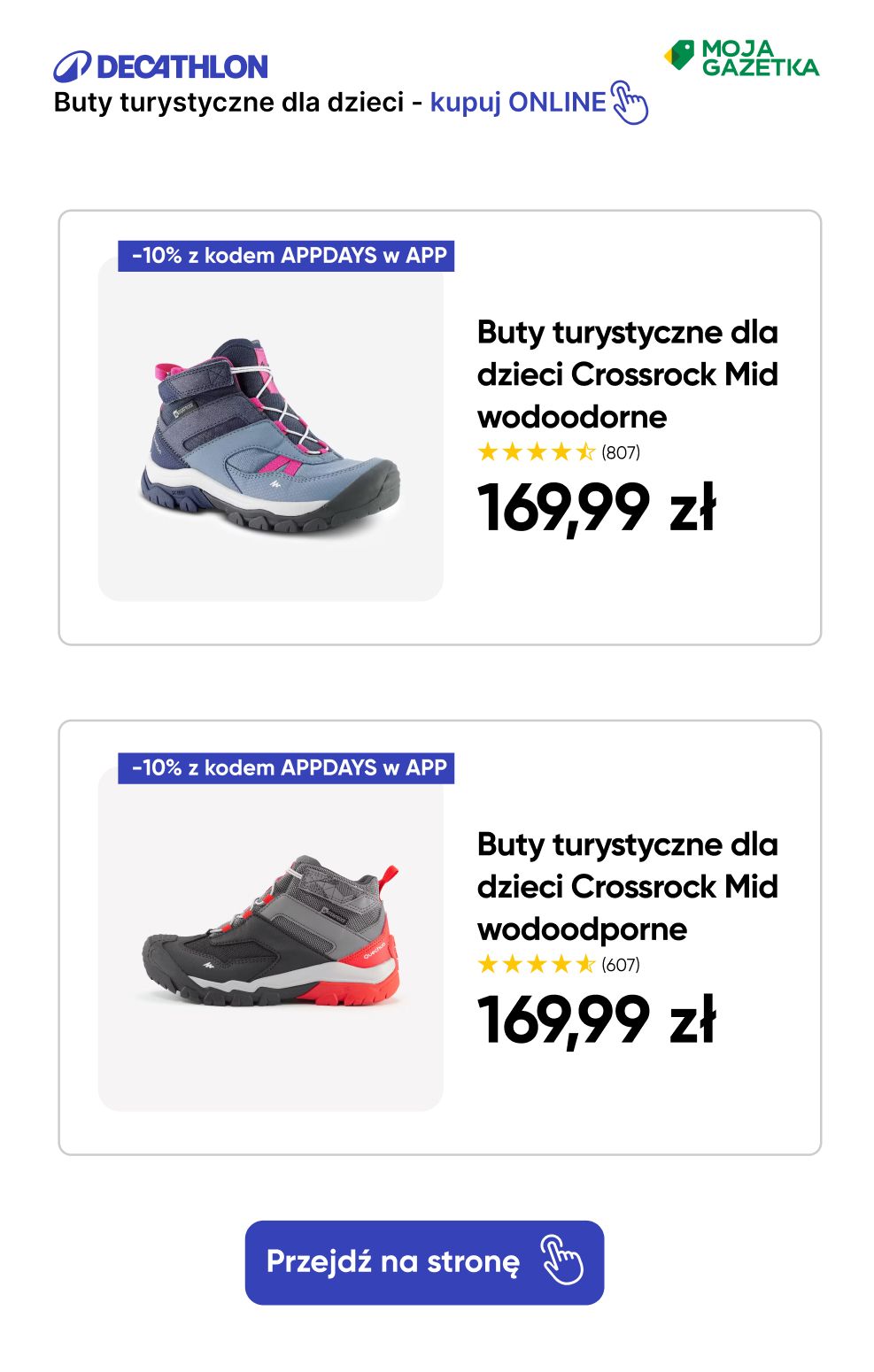 gazetka promocyjna Decathlon Ciepło na każdym kroku - sprawdź ofertę na buty turystyczne dla dzieci! - Strona 4