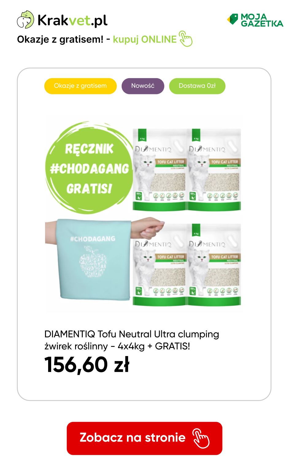 gazetka promocyjna Krakvet.pl Kup naturalny żwirek Diamentiq Tofu i zgarnij bidon lub ręcznik GRATIS! - Strona 5