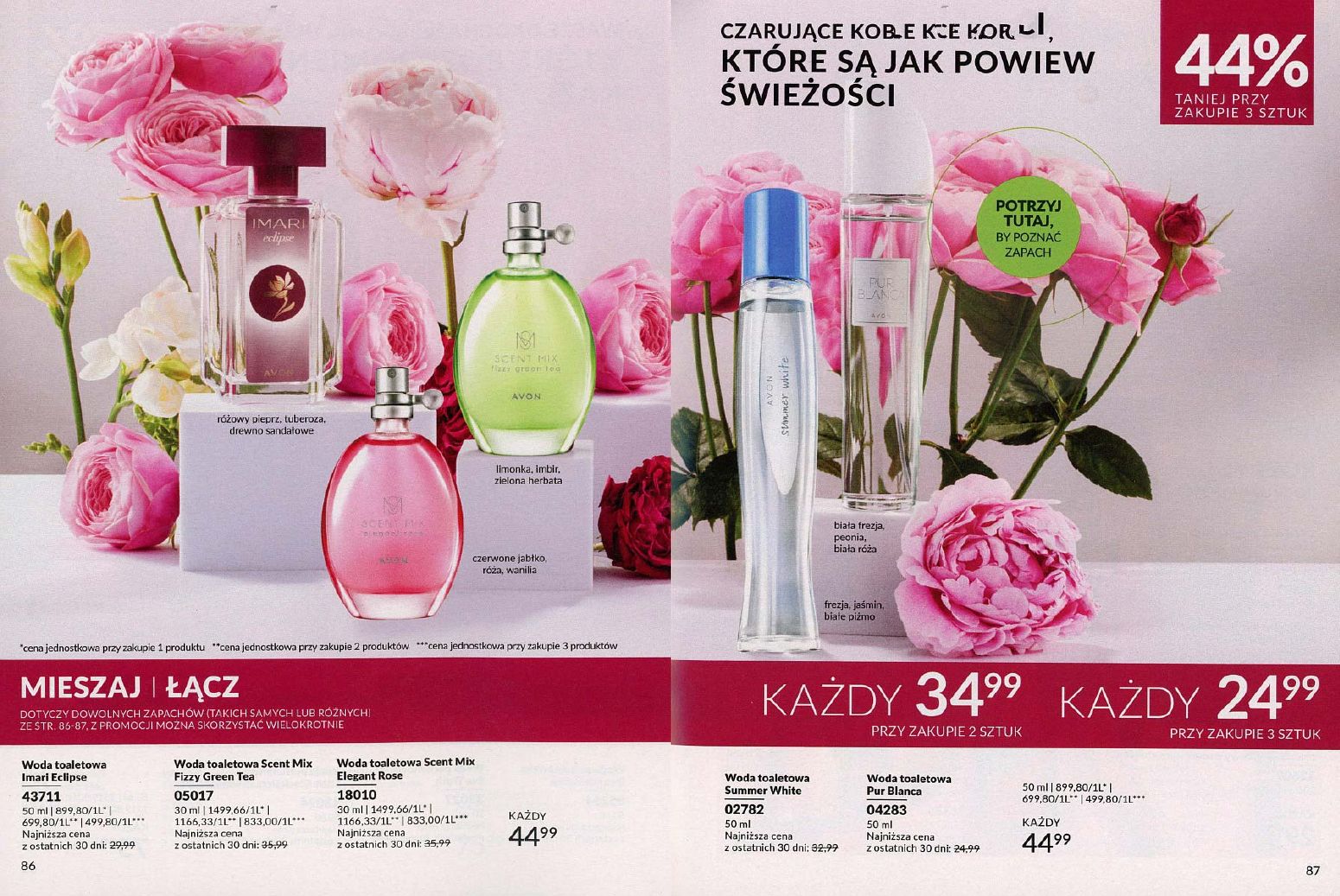 gazetka promocyjna AVON Dzień mija. Makijaż zostaje - Strona 44