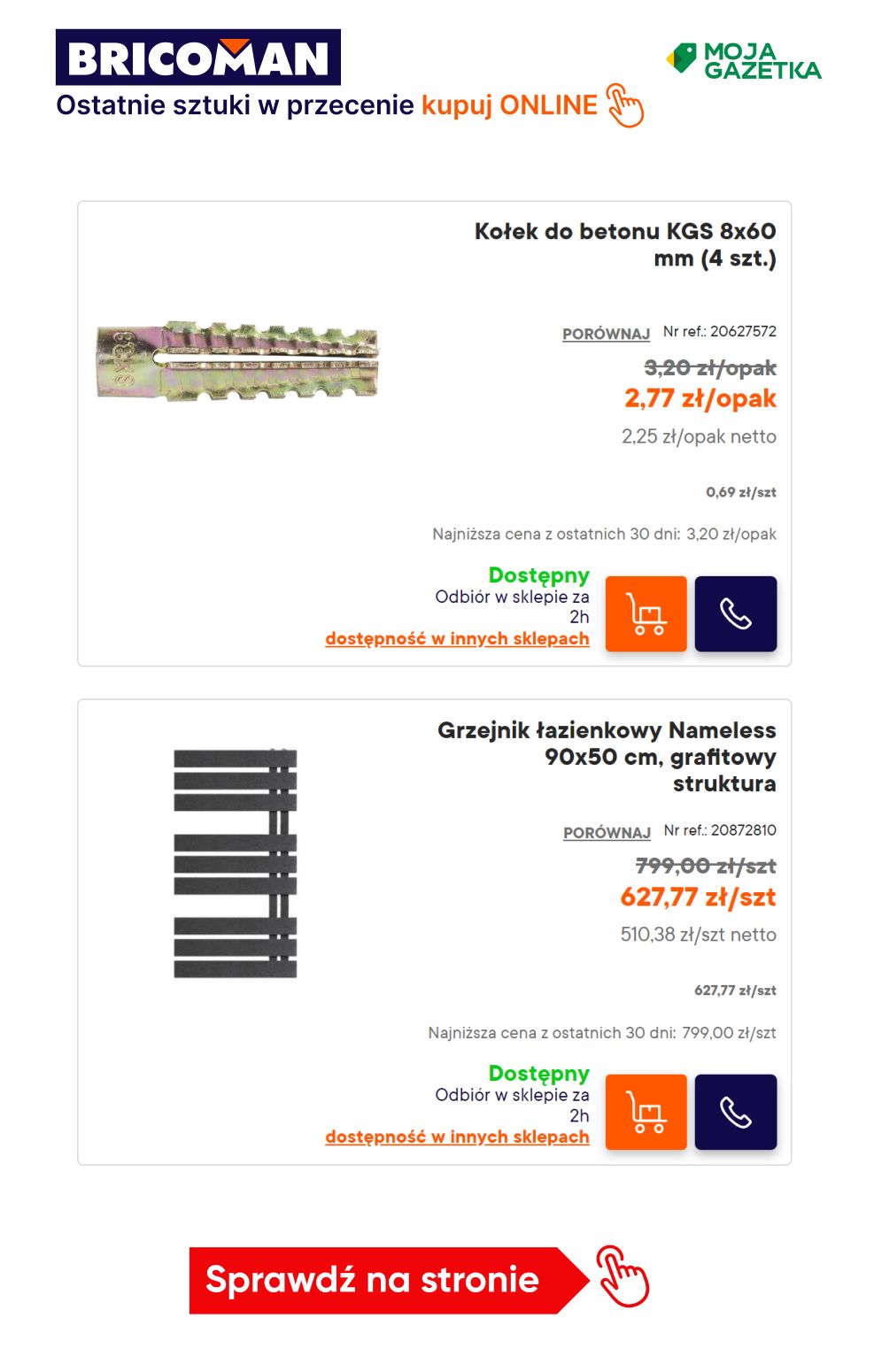 gazetka promocyjna BRICOMAN Końcówki serii - Twoje ulubione produkty z MEGA RABATEM! - Strona 11