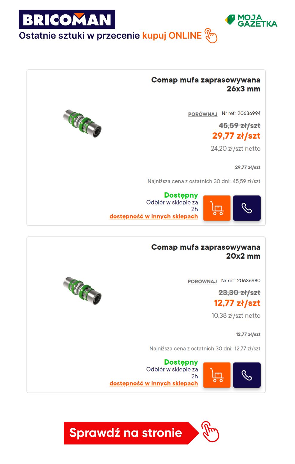 gazetka promocyjna BRICOMAN Końcówki serii - Twoje ulubione produkty z MEGA RABATEM! - Strona 23