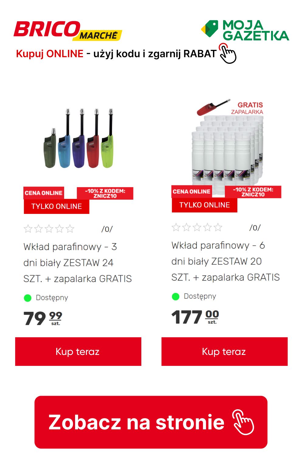 gazetka promocyjna BRICOMARCHE Kup ONLINE, użyj kodu ZNICZ10 i zgarnij 10% RABATU! - Strona 3