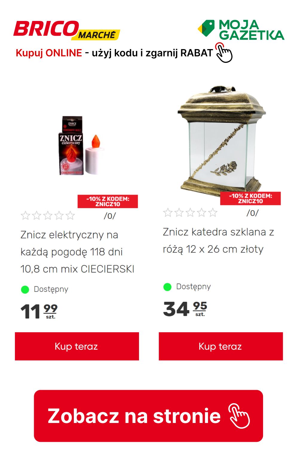 gazetka promocyjna BRICOMARCHE Kup ONLINE, użyj kodu ZNICZ10 i zgarnij 10% RABATU! - Strona 11