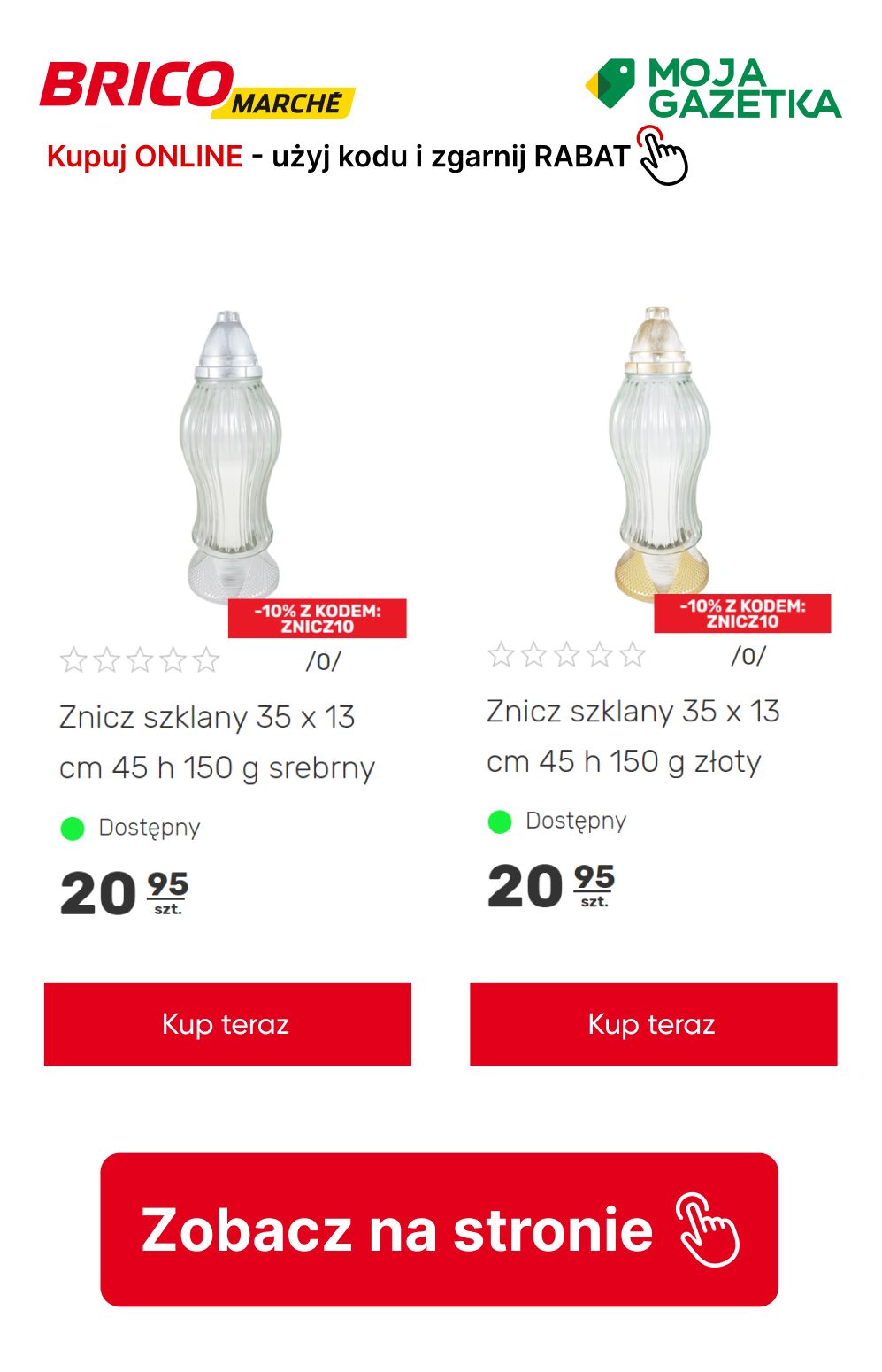 gazetka promocyjna BRICOMARCHE Kup ONLINE, użyj kodu ZNICZ10 i zgarnij 10% RABATU! - Strona 14