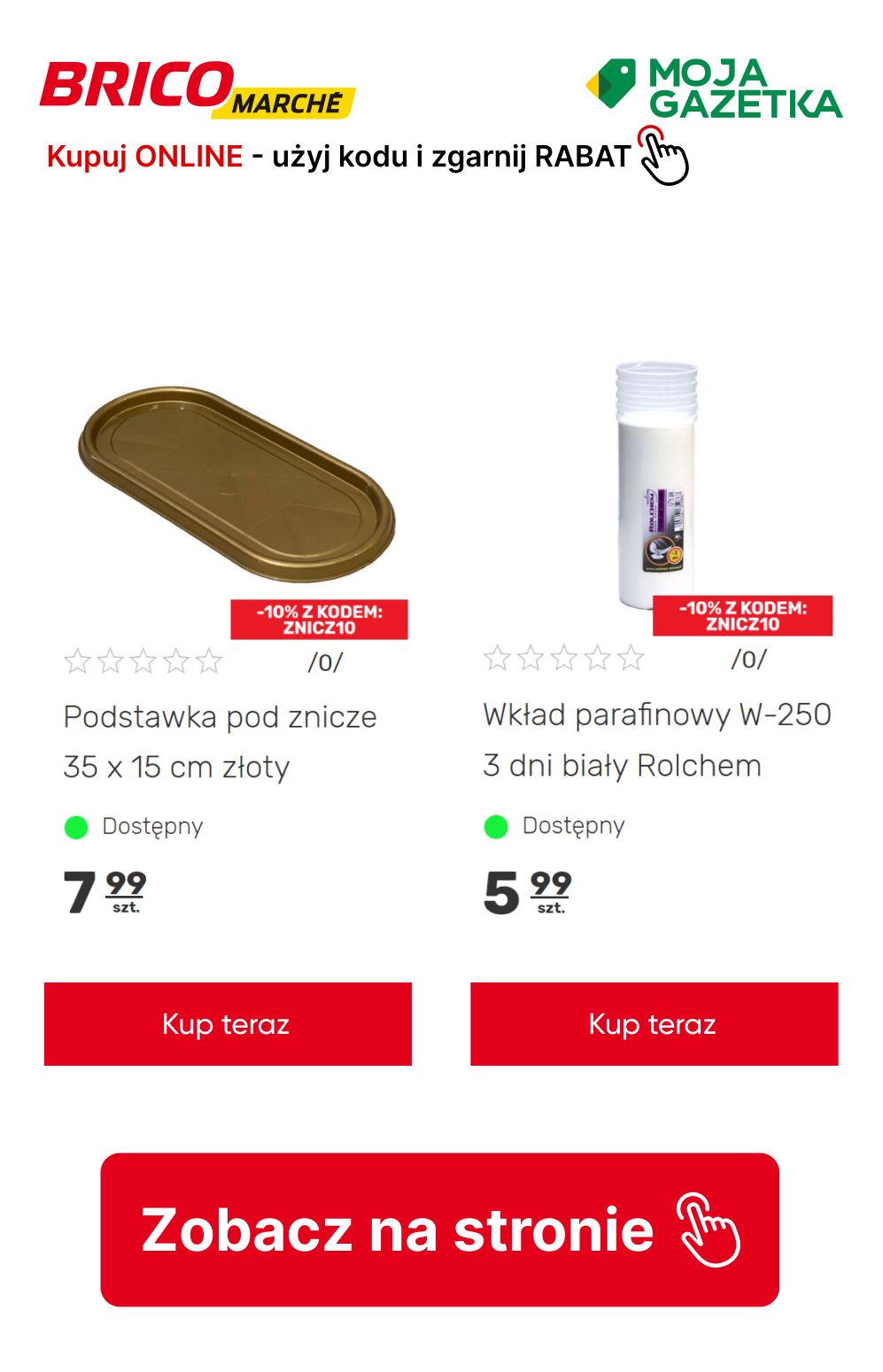 gazetka promocyjna BRICOMARCHE Kup ONLINE, użyj kodu ZNICZ10 i zgarnij 10% RABATU! - Strona 15