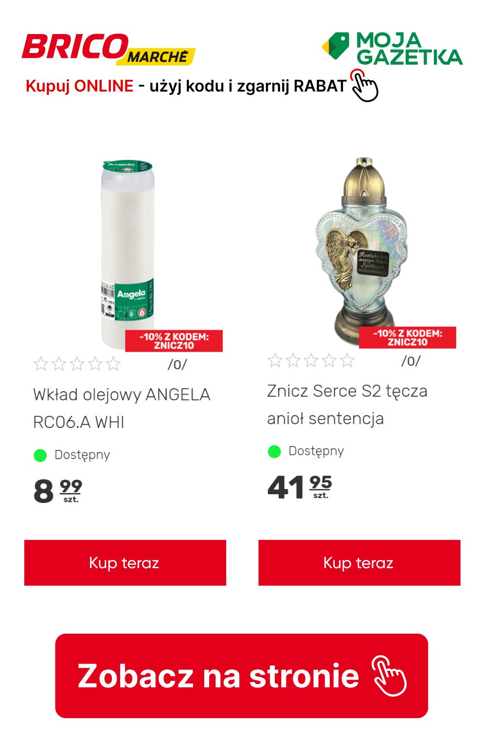 gazetka promocyjna BRICOMARCHE Kup ONLINE, użyj kodu ZNICZ10 i zgarnij 10% RABATU! - Strona 17