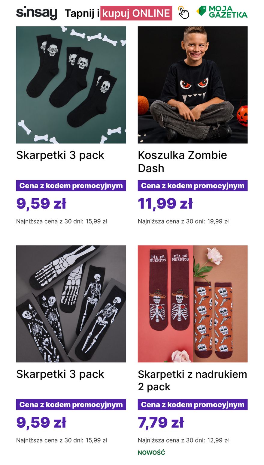 gazetka promocyjna Sinsay Z kodem „candy" -40% 🎃 - Strona 2