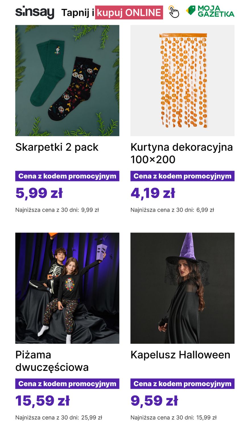 gazetka promocyjna Sinsay Z kodem „candy" -40% 🎃 - Strona 7