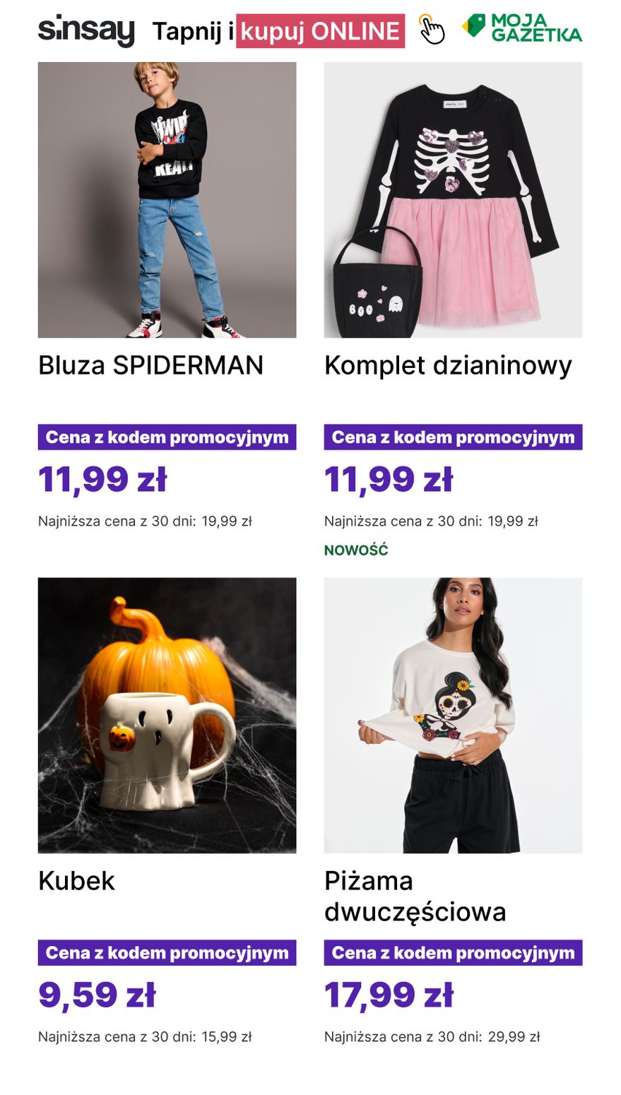 gazetka promocyjna Sinsay Z kodem „candy" -40% 🎃 - Strona 9