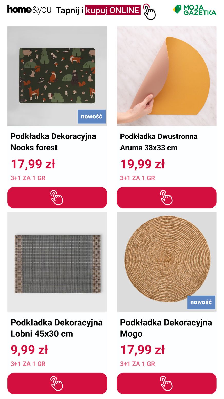 gazetka promocyjna home&you 3+1 za 1 gr – podkładki! - Strona 8