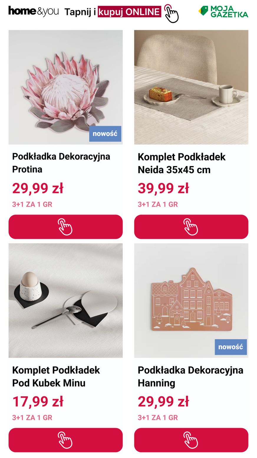 gazetka promocyjna home&you 3+1 za 1 gr – podkładki! - Strona 11