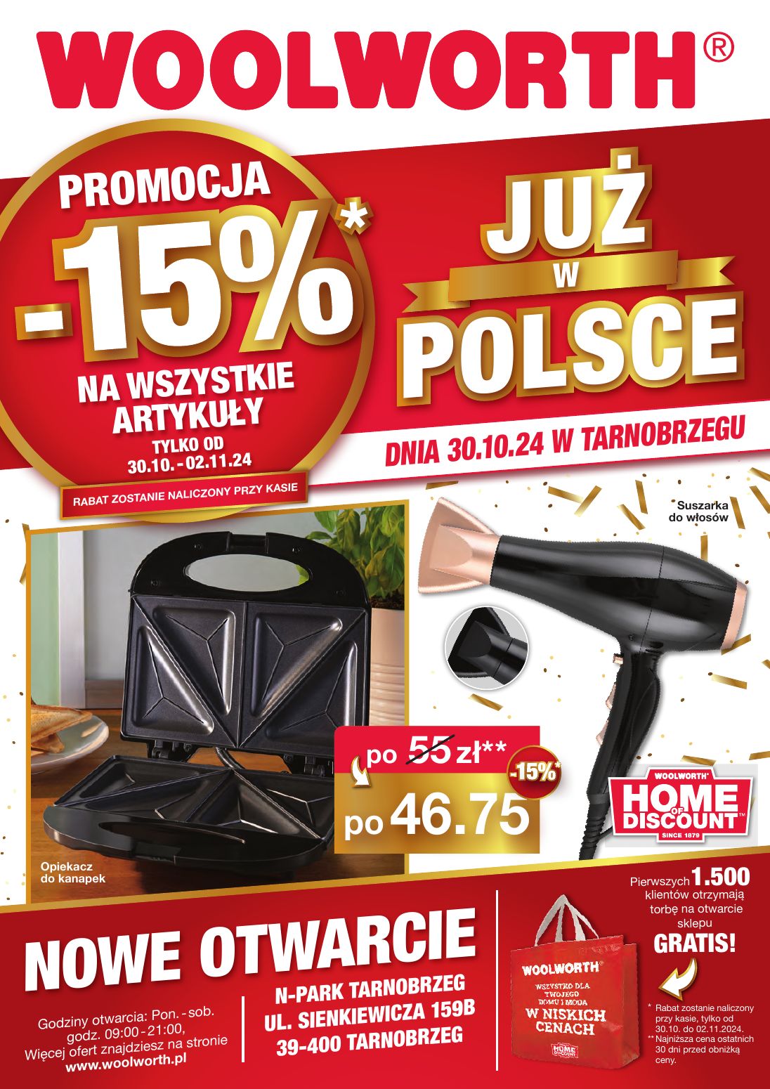 gazetka promocyjna WOOLWORTH Tarnobrzeg - nowe otwarcie - Strona 1