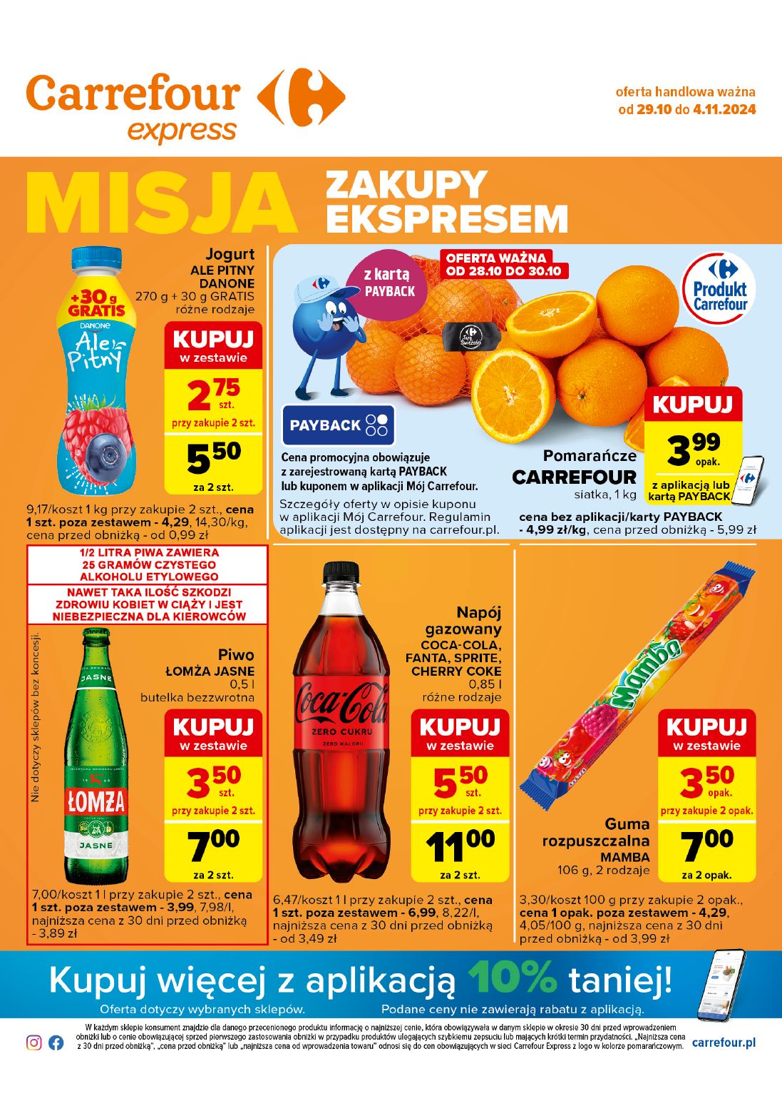 gazetka promocyjna Carrefour Express Misja zakupy ekspresem - Strona 1