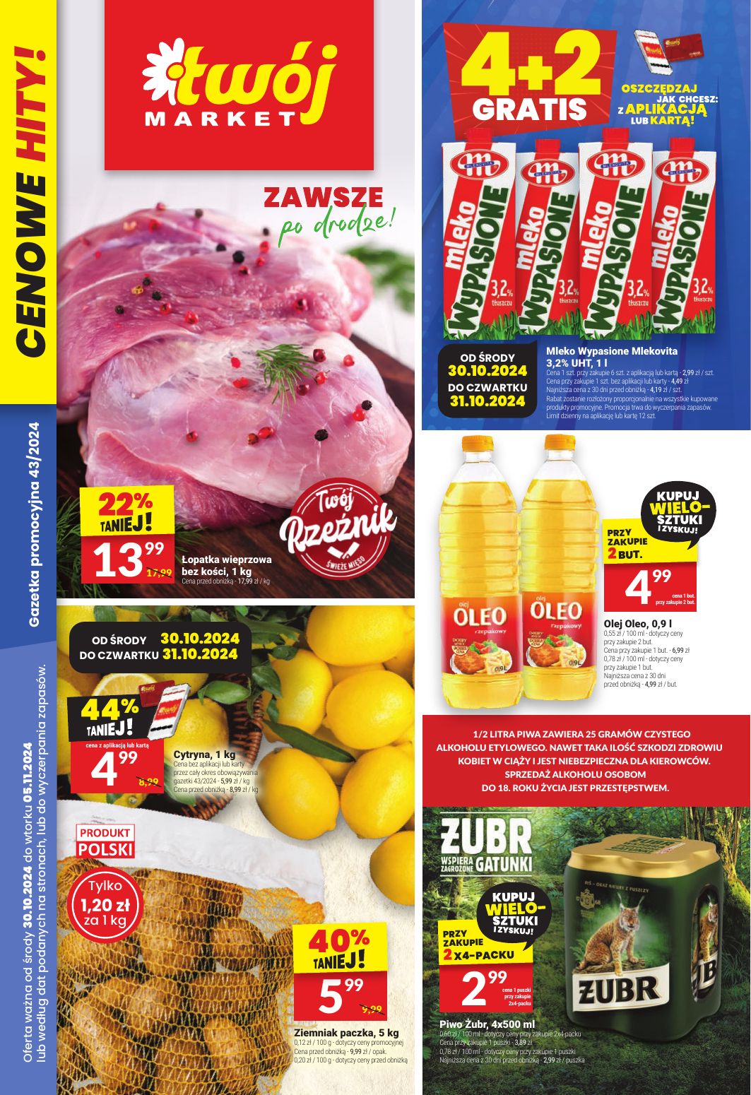 gazetka promocyjna Twój Market  - Strona 1