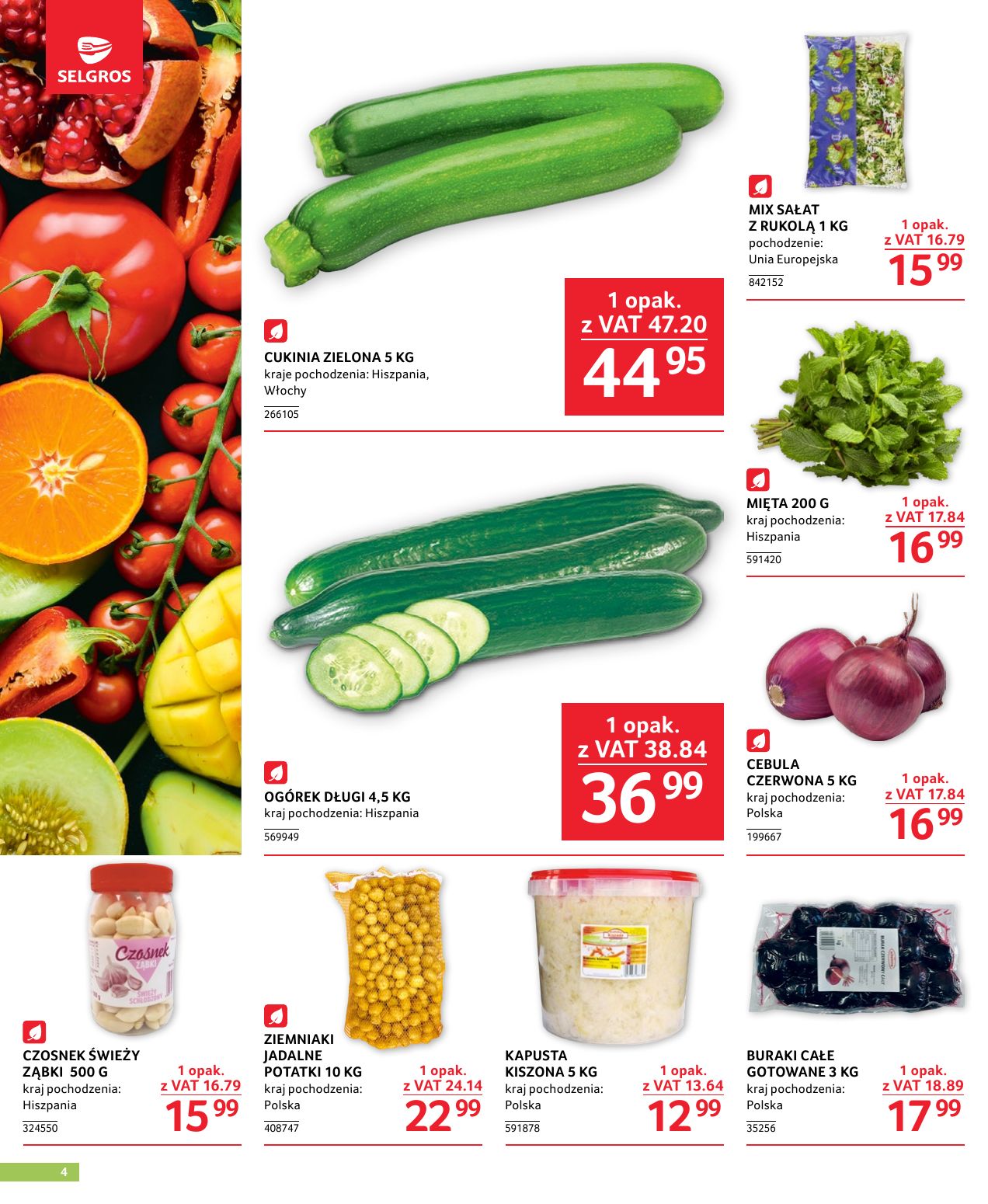 gazetka promocyjna SELGROS Oferta dla gastronomii - Strona 4