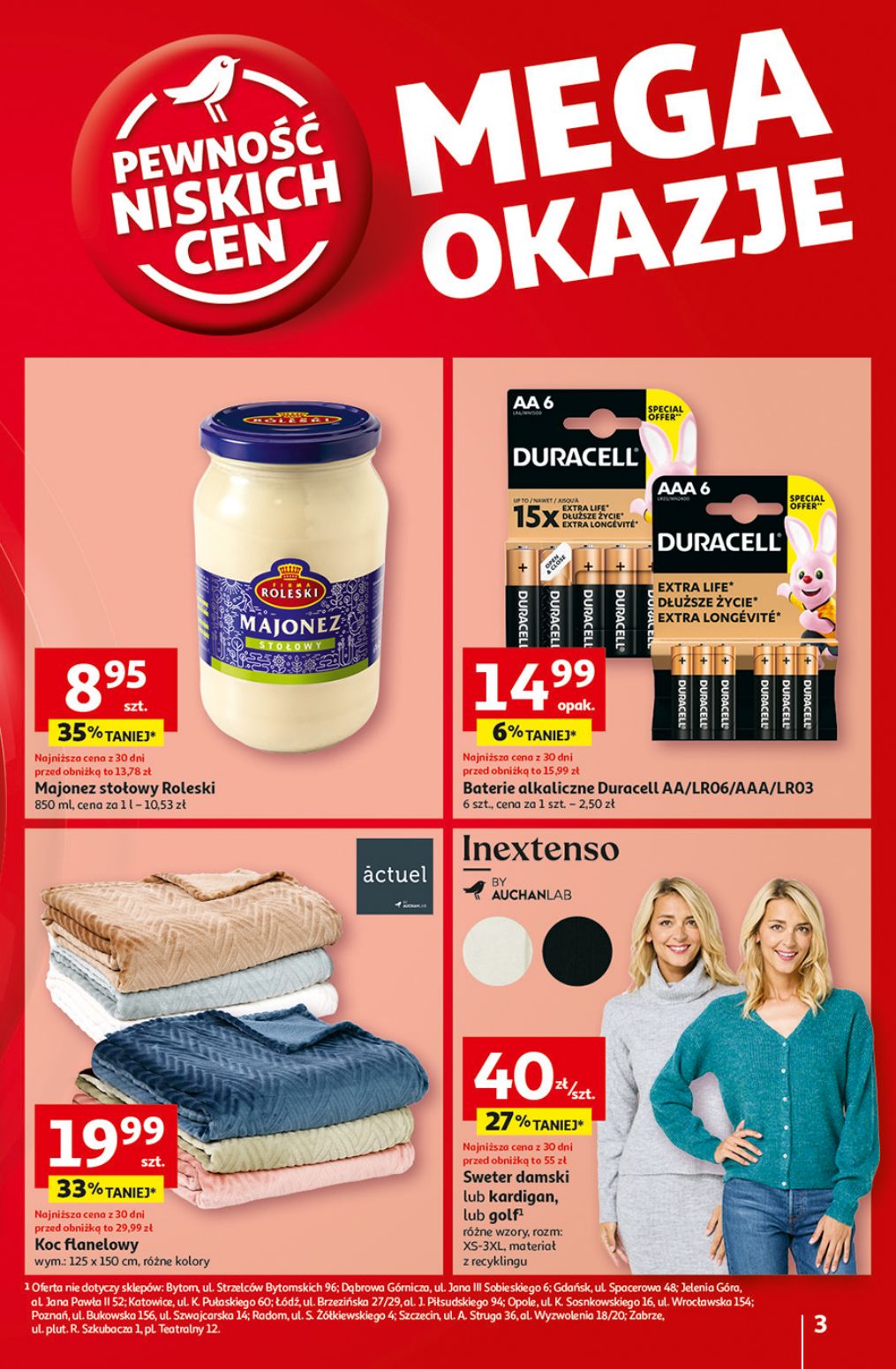 gazetka promocyjna Auchan Pewność niskich cen - Strona 3