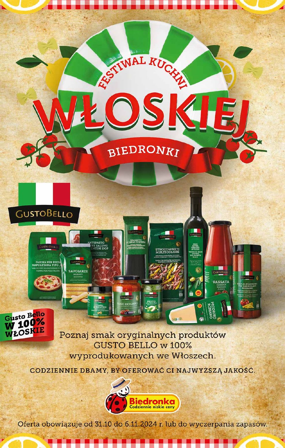 gazetka promocyjna Biedronka Włoski festiwal - Strona 1