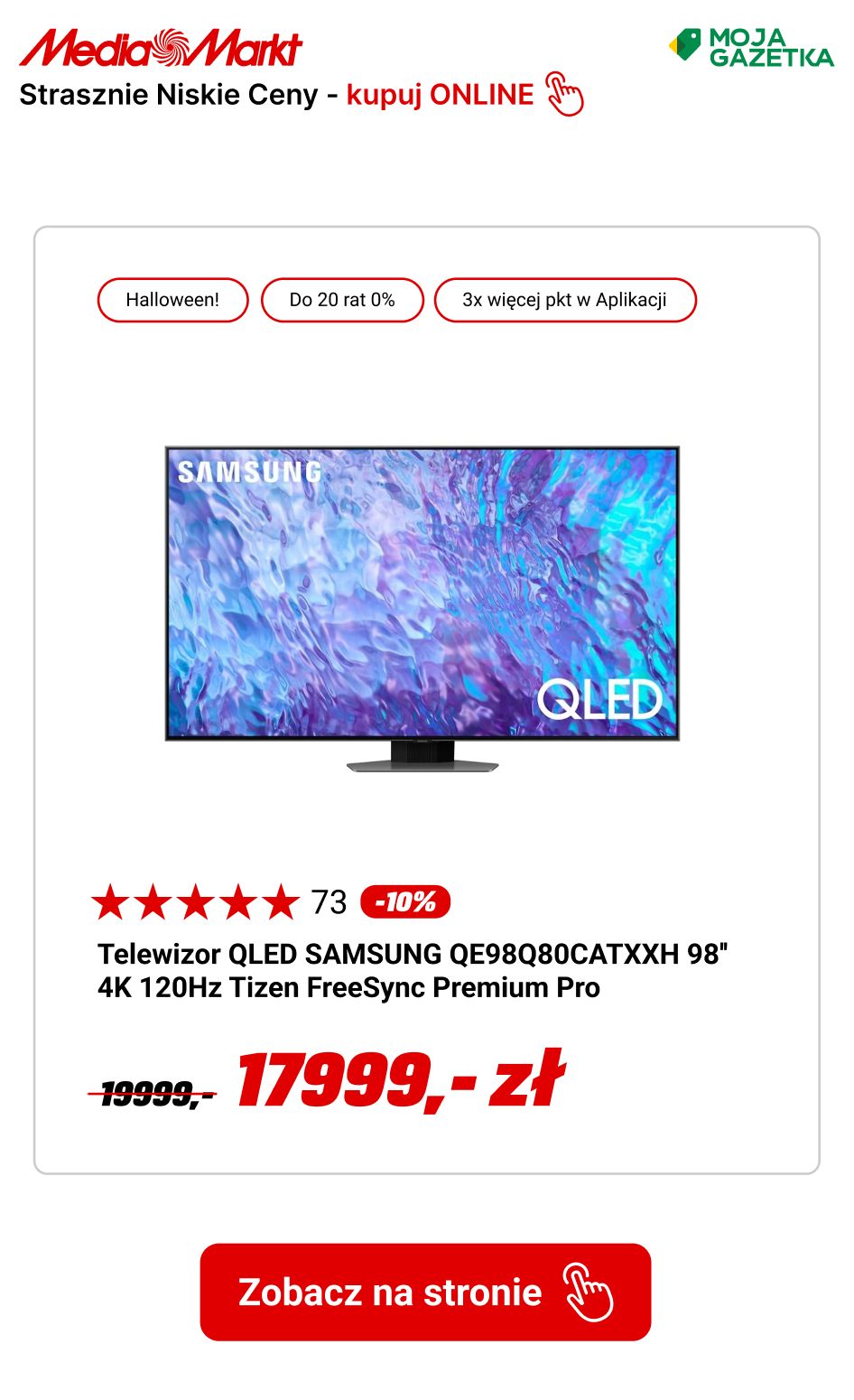 gazetka promocyjna Media Markt Strasznie NISKIE CENY! - Sprawdź ulubione produkty po obniżce. - Strona 7