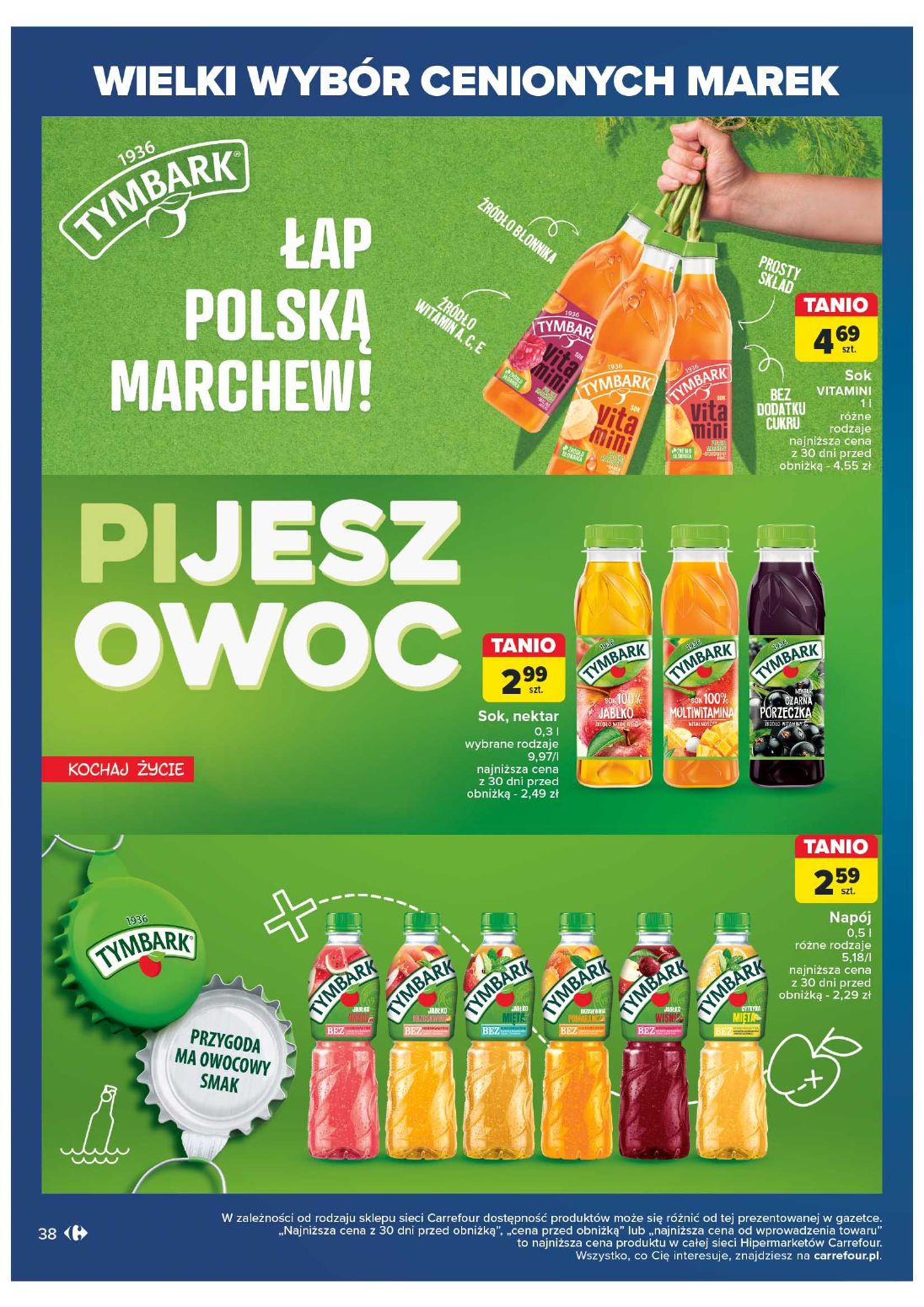 gazetka promocyjna Carrefour Wielki wybór cenionych marek - Strona 38