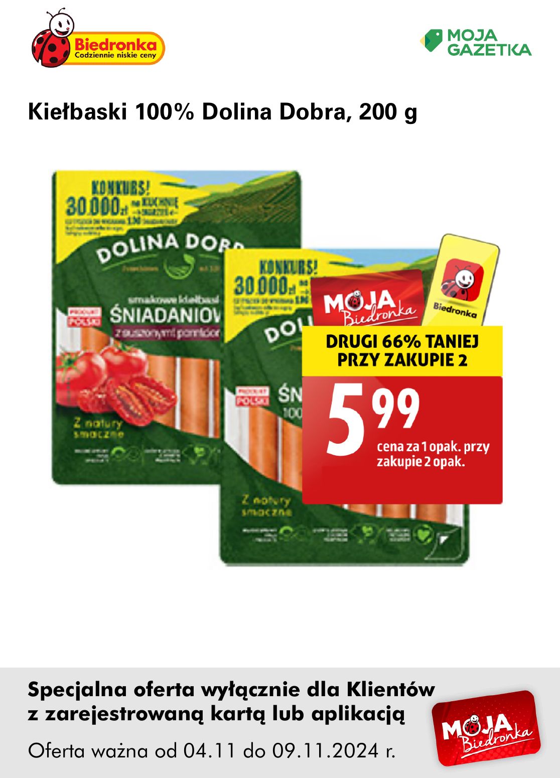 gazetka promocyjna Biedronka Oferta z kartą Moja Biedronka - Strona 5