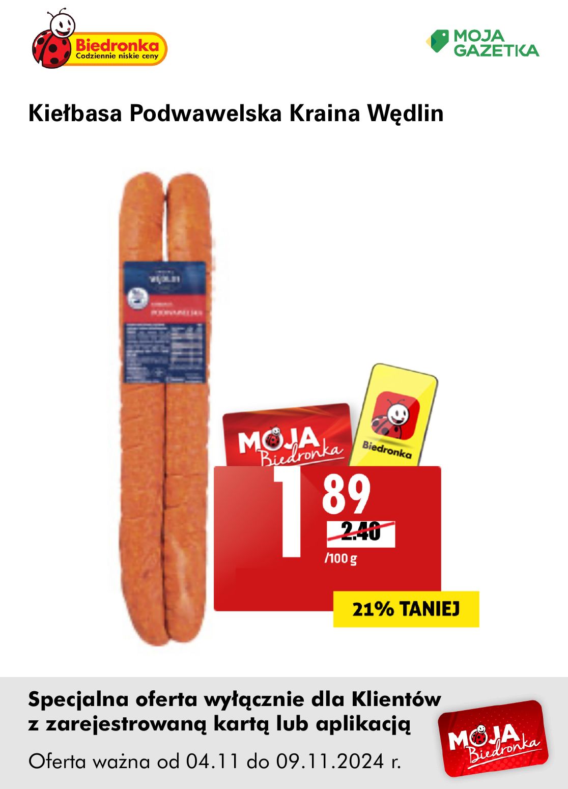 gazetka promocyjna Biedronka Oferta z kartą Moja Biedronka - Strona 7