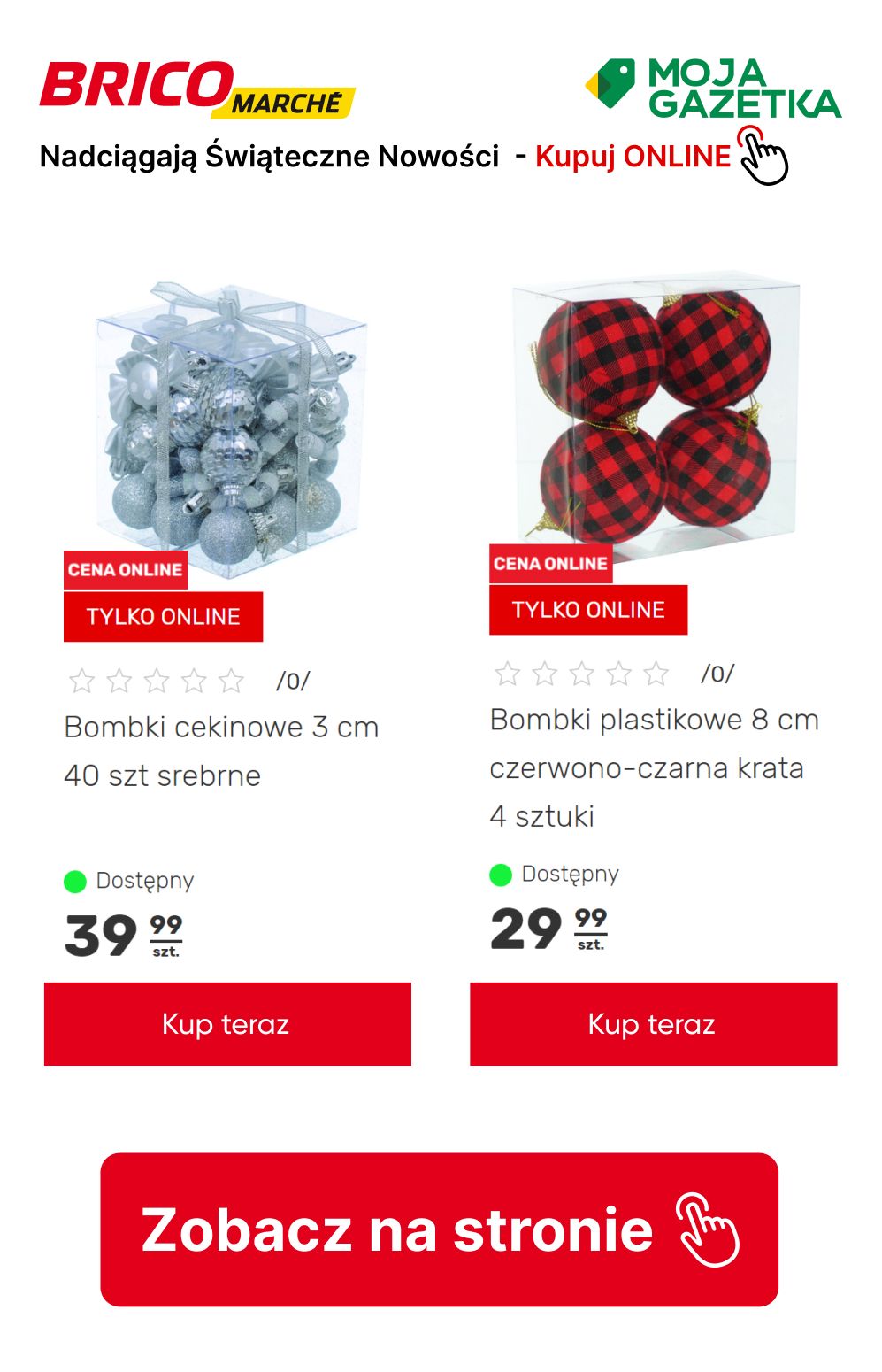 gazetka promocyjna BRICOMARCHE Nadciągają Świąteczne Nowości! Sprawdź świąteczne produkty w SUPER CENACH! - Strona 13