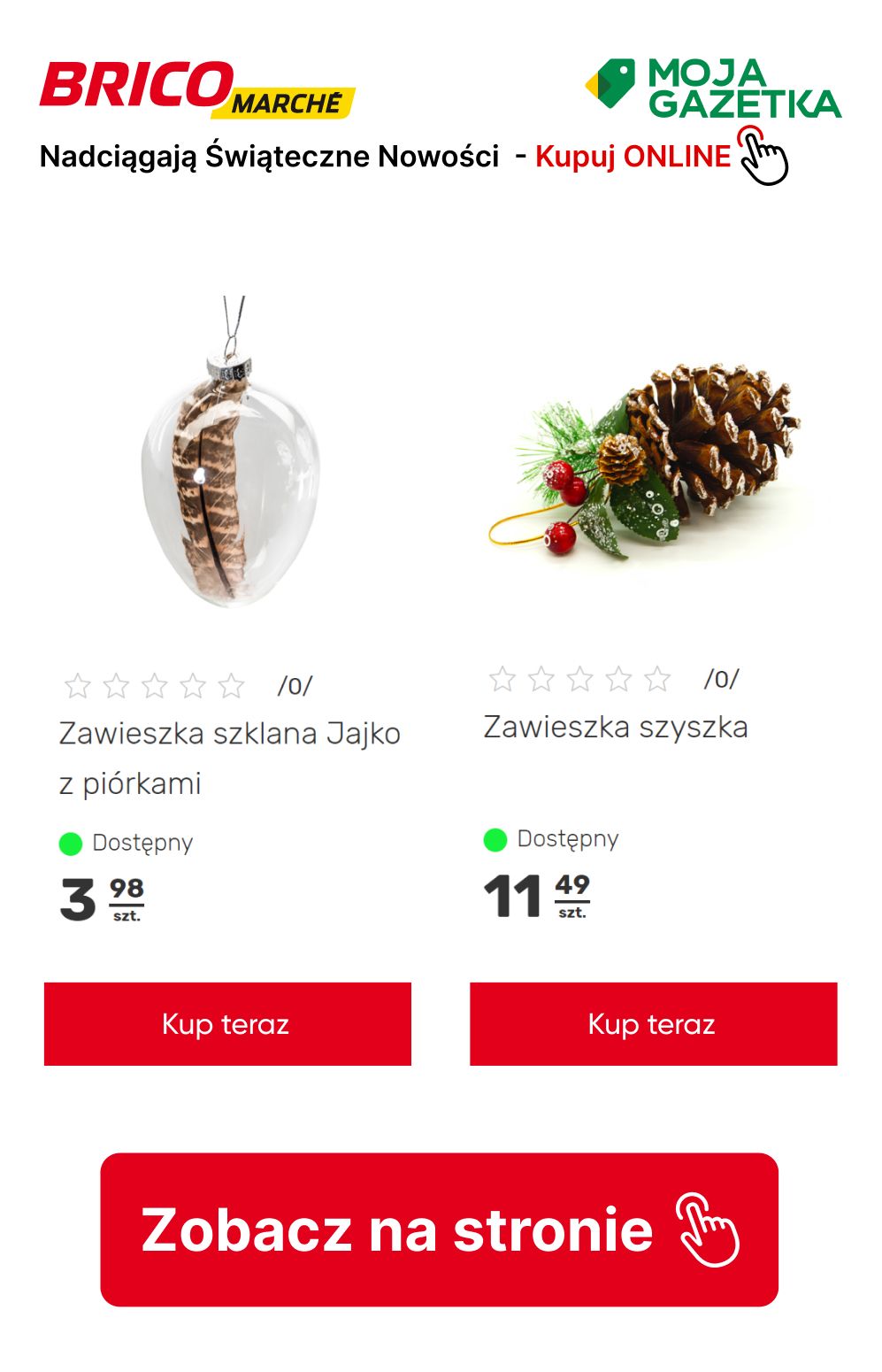 gazetka promocyjna BRICOMARCHE Nadciągają Świąteczne Nowości! Sprawdź świąteczne produkty w SUPER CENACH! - Strona 16