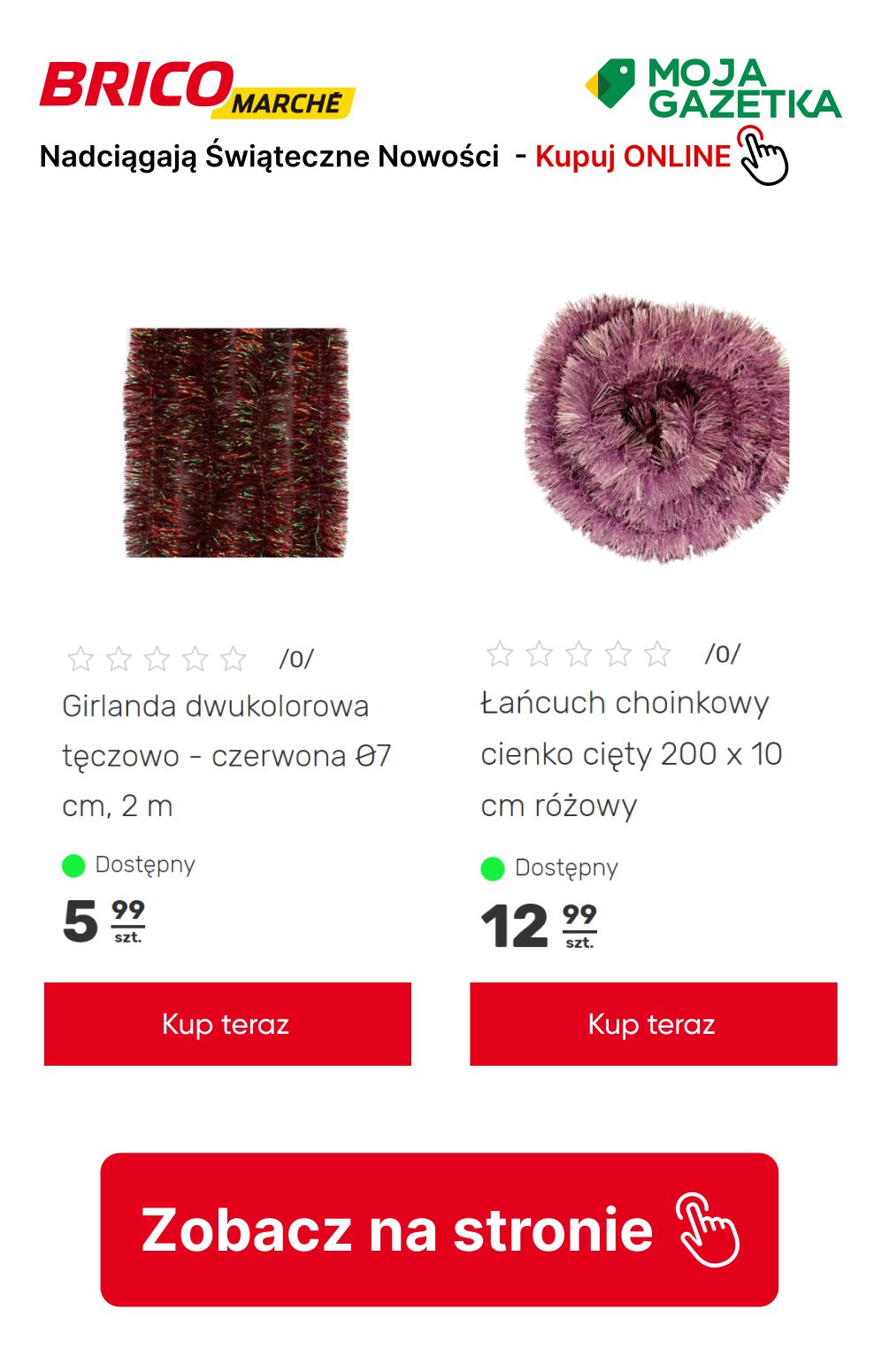 gazetka promocyjna BRICOMARCHE Nadciągają Świąteczne Nowości! Sprawdź świąteczne produkty w SUPER CENACH! - Strona 19