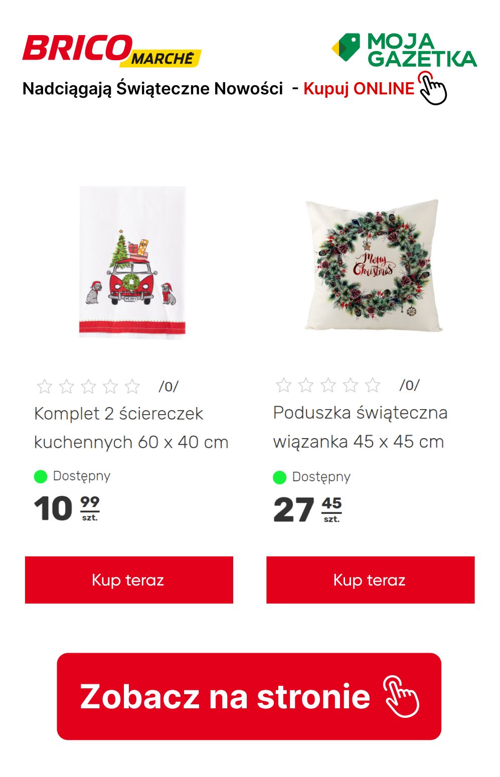 gazetka promocyjna BRICOMARCHE Nadciągają Świąteczne Nowości! Sprawdź świąteczne produkty w SUPER CENACH! - Strona 32