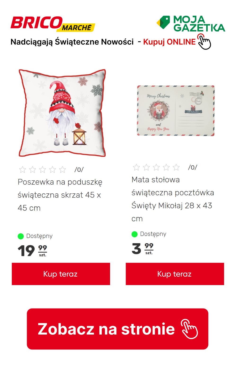 gazetka promocyjna BRICOMARCHE Nadciągają Świąteczne Nowości! Sprawdź świąteczne produkty w SUPER CENACH! - Strona 34