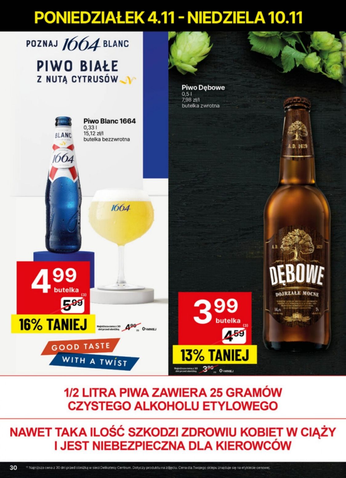 gazetka promocyjna Delikatesy Centrum Od poniedziałku - Strona 30