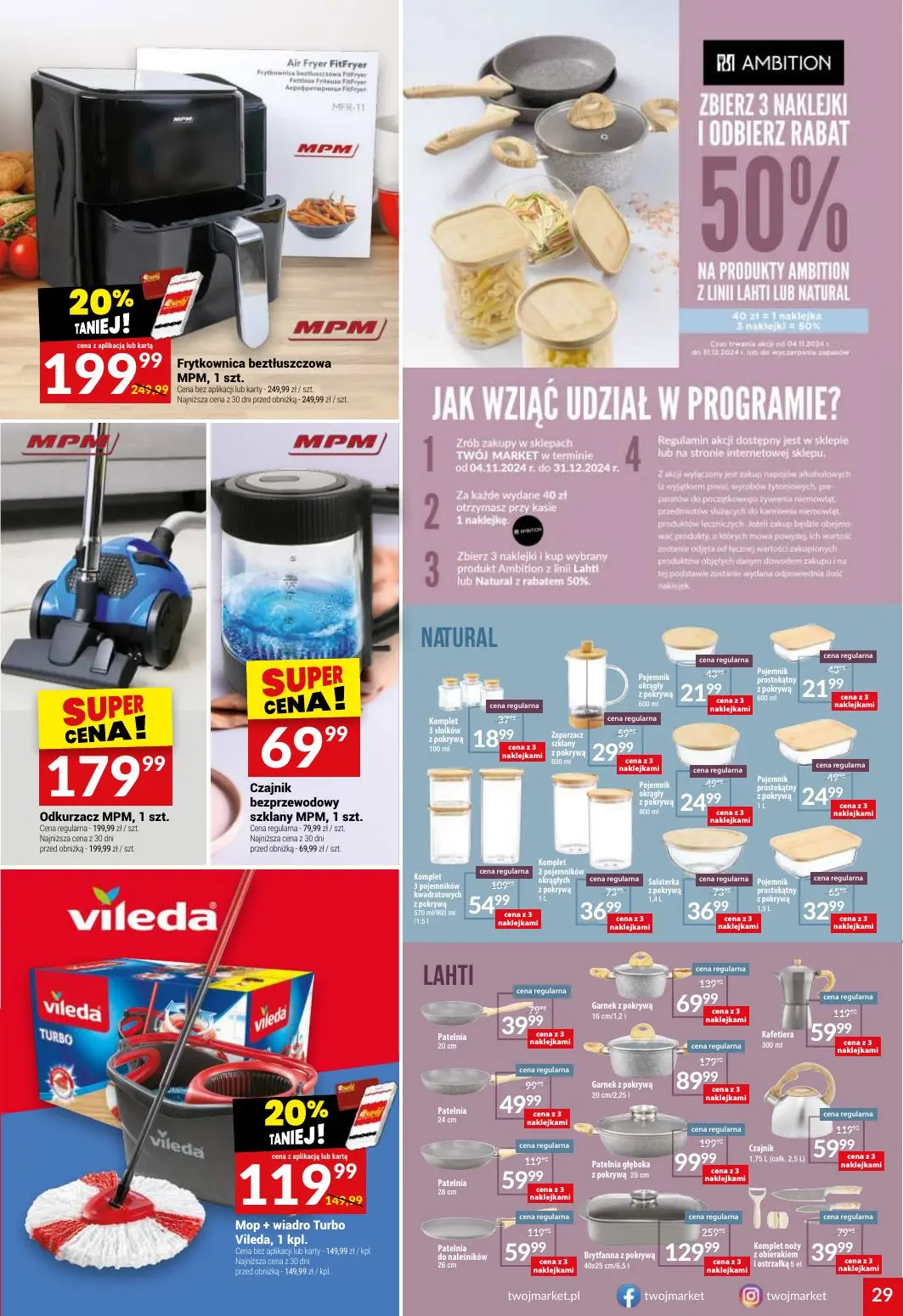 gazetka promocyjna Twój Market  - Strona 29